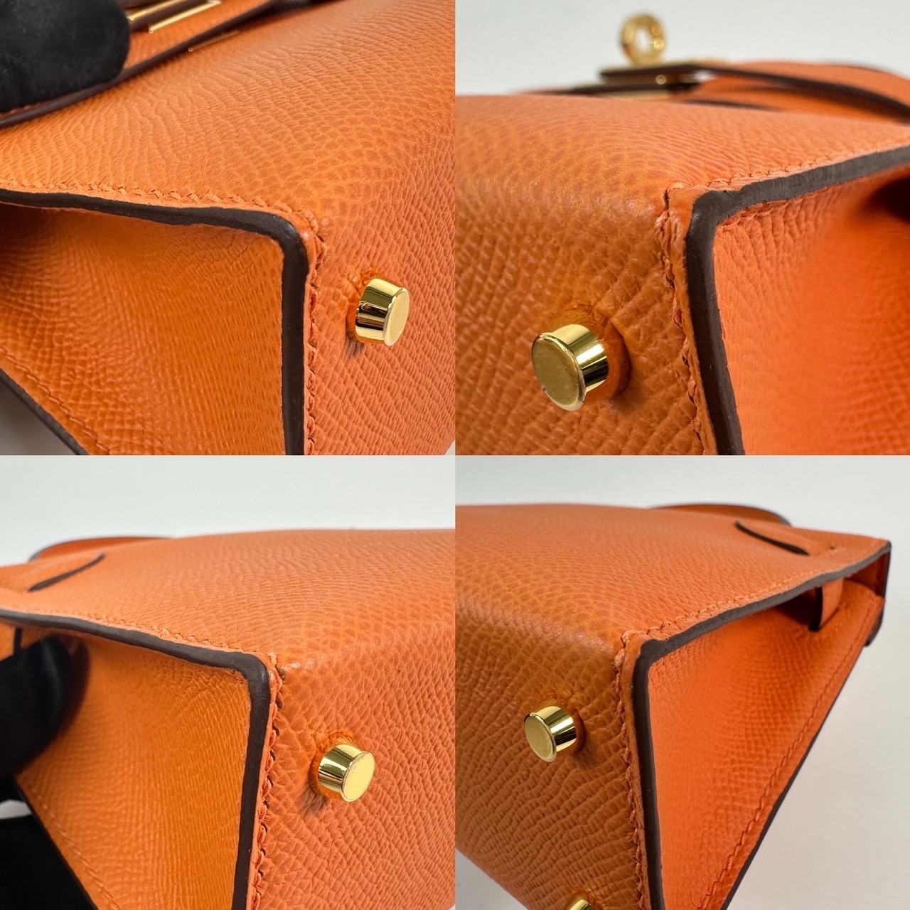 愛馬仕 Hermes Kelly Bag 凱莉包 mini KLM W FI 838 GG  原廠盒子/防塵袋2/背帶