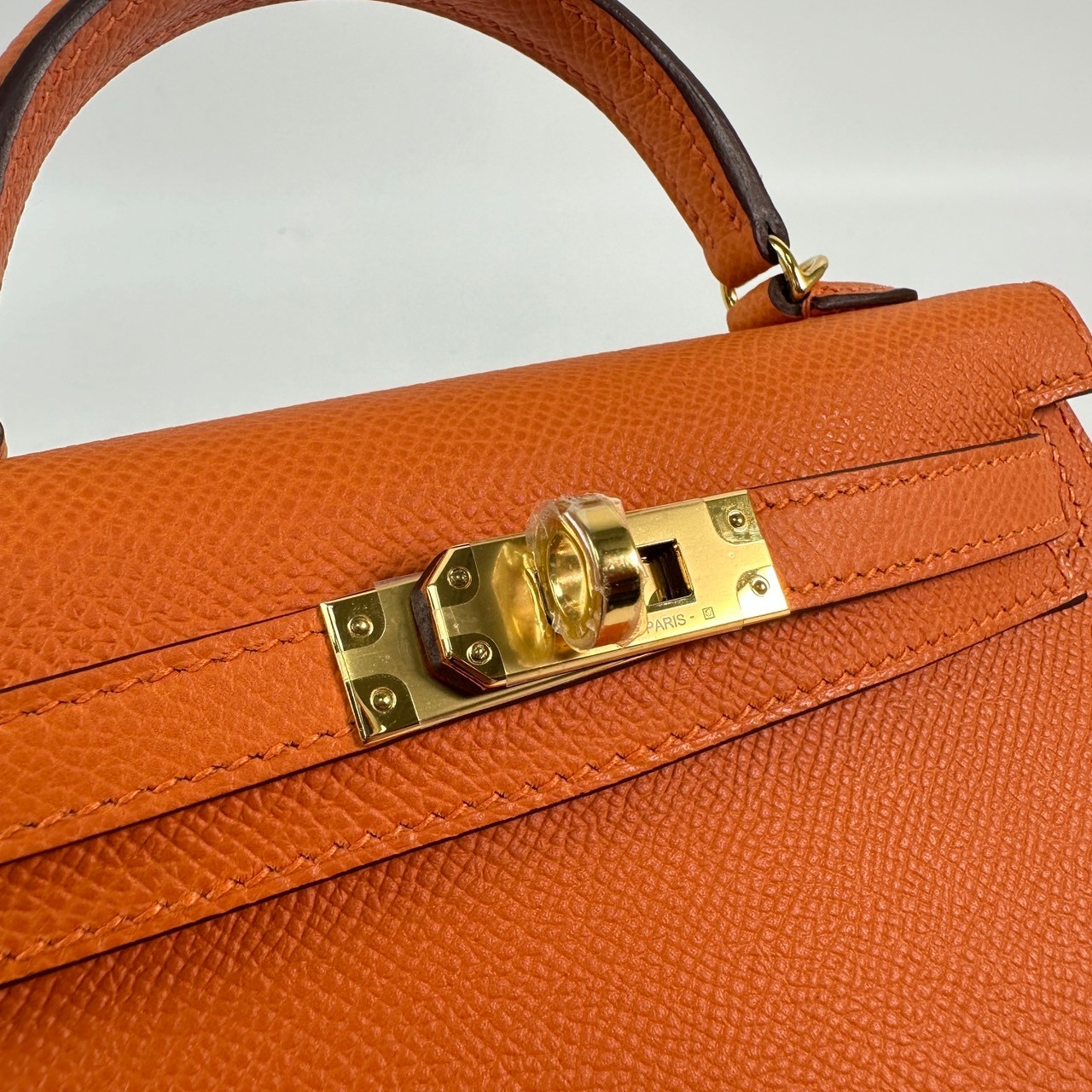 愛馬仕 Hermes Kelly Bag 凱莉包 mini KLM W FI 838 GG  原廠盒子/防塵袋2/背帶