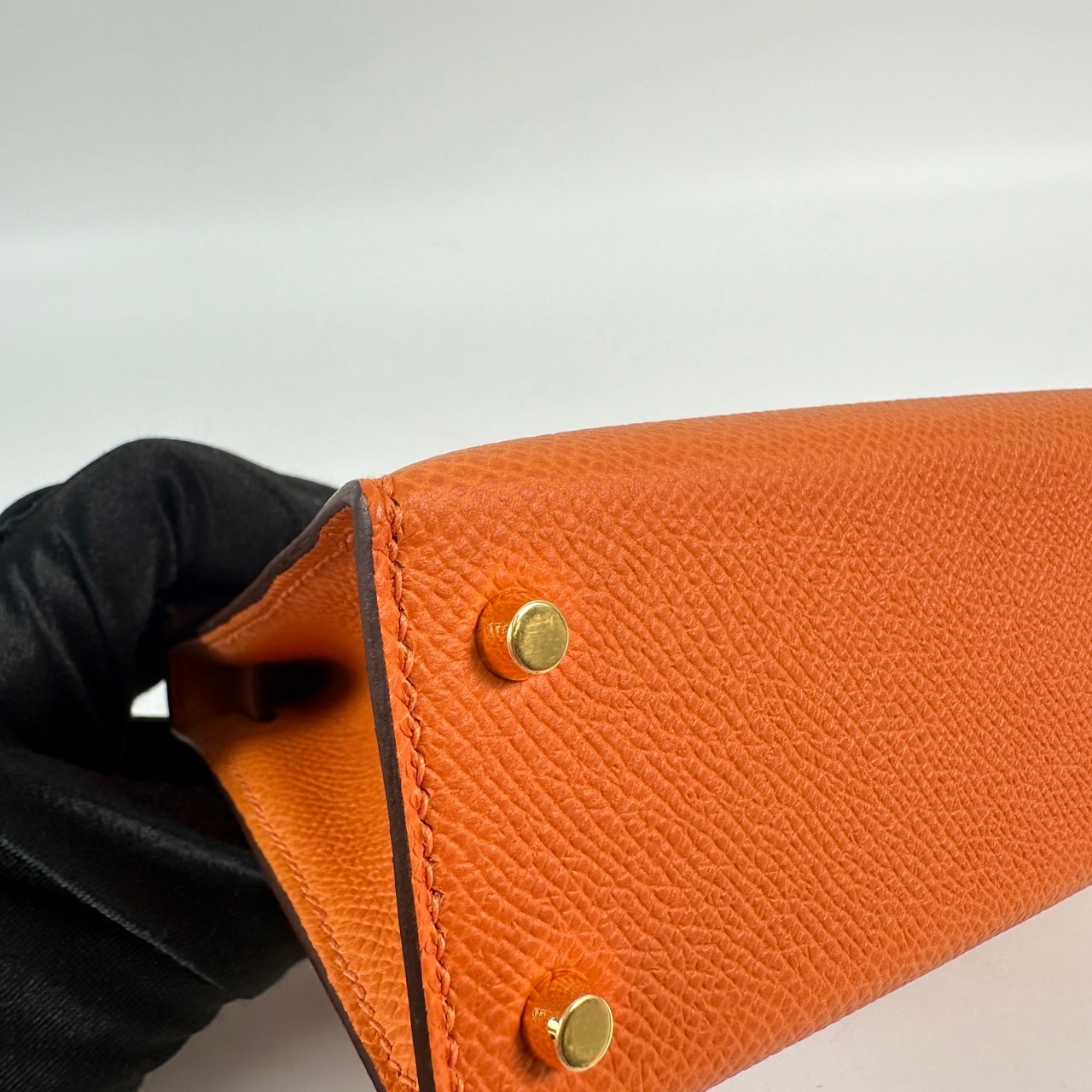 愛馬仕 Hermes Kelly Bag 凱莉包 mini KLM W FI 838 GG  原廠盒子/防塵袋2/背帶