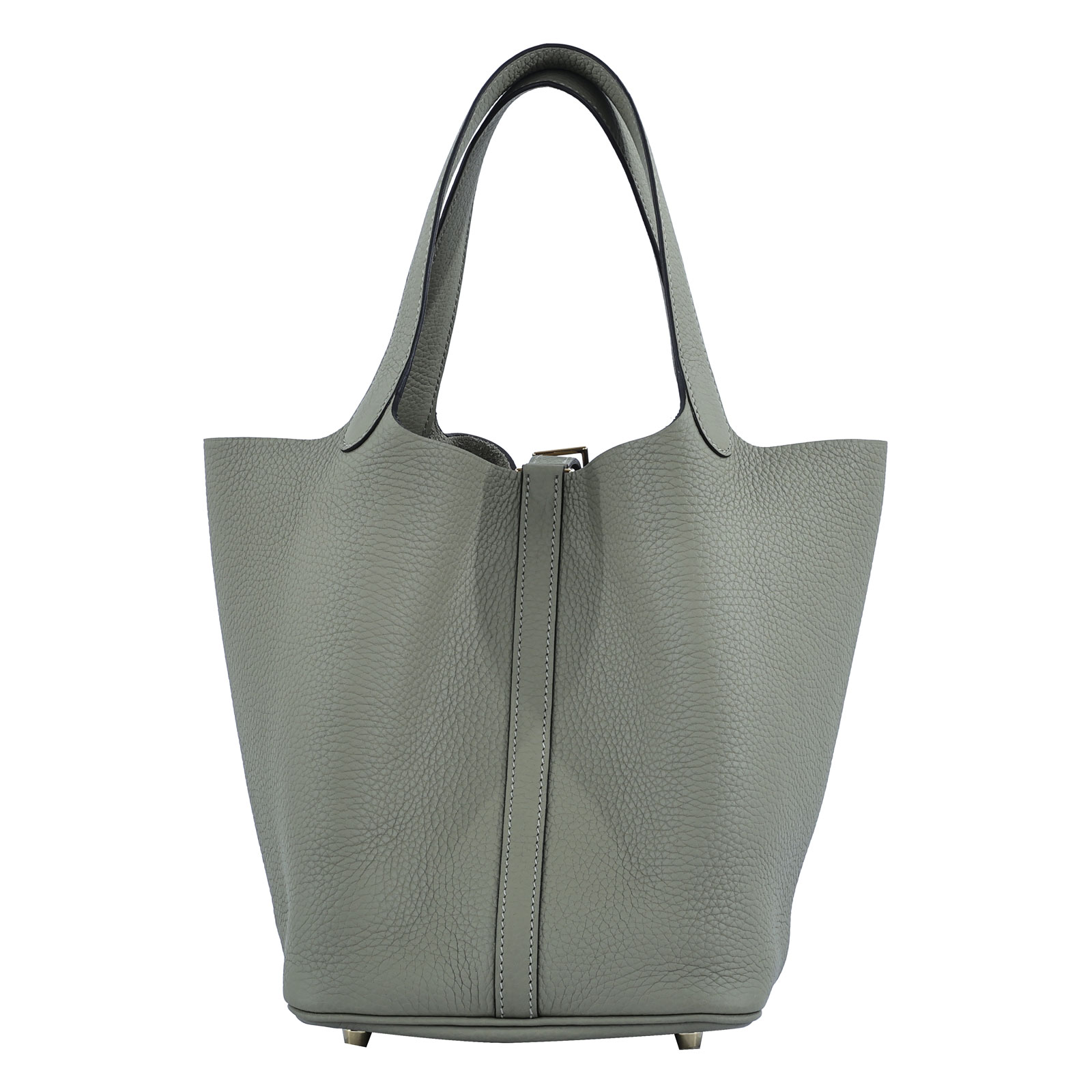 愛馬仕 Hermes Picotin Lock 22 菜籃子包 PT22 U MI 011 IA U刻 鼠尾草灰金扣PICOTIN22 原廠盒子/防塵袋2/鎖組