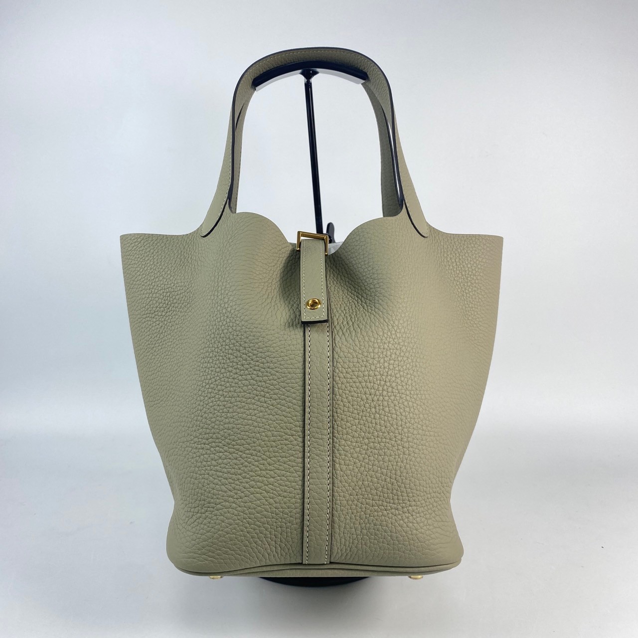 愛馬仕 Hermes Picotin Lock 22 菜籃子包 PT22 U MI 011 IA U刻 鼠尾草灰金扣PICOTIN22 原廠盒子/防塵袋2/鎖組