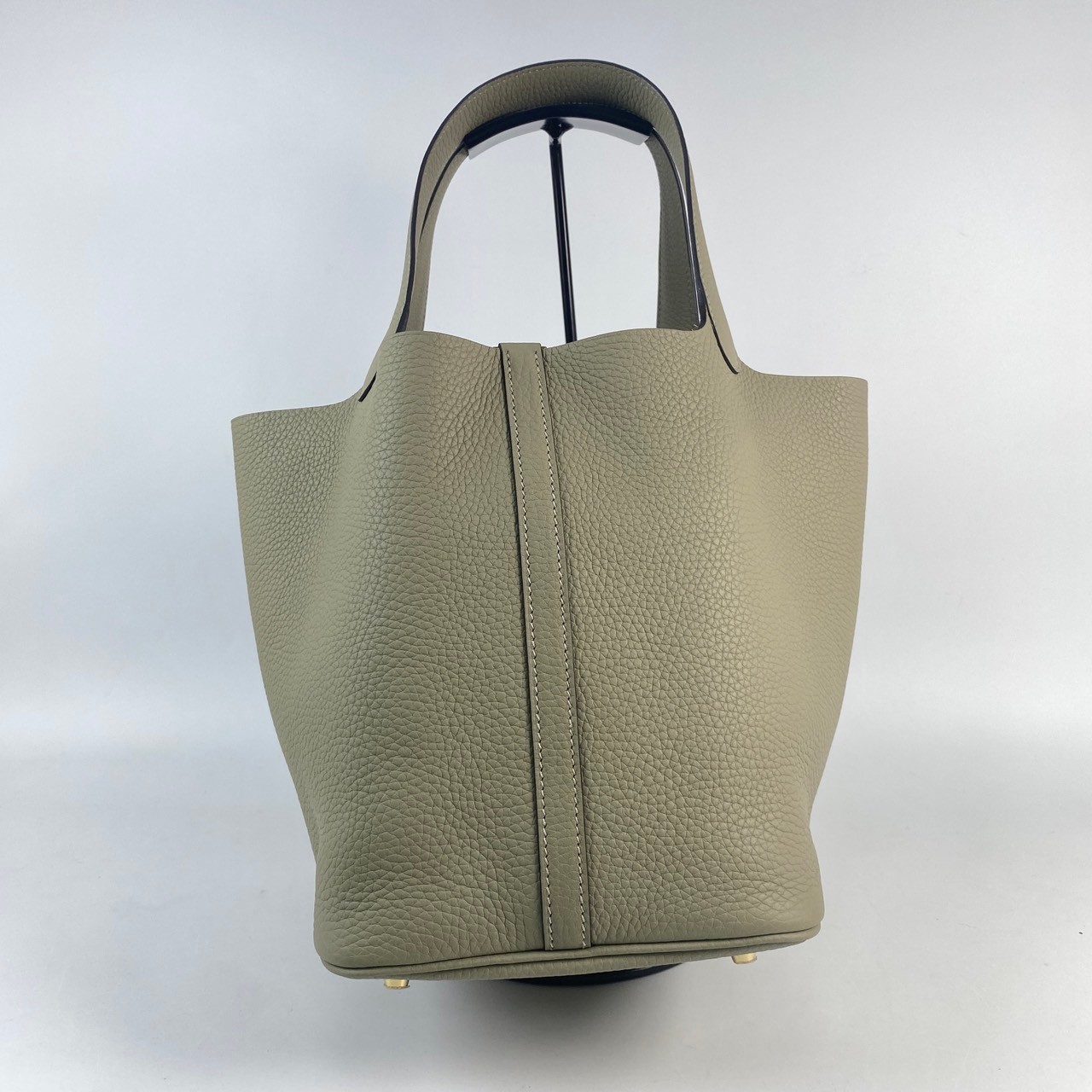 愛馬仕 Hermes Picotin Lock 22 菜籃子包 PT22 U MI 011 IA U刻 鼠尾草灰金扣PICOTIN22 原廠盒子/防塵袋2/鎖組