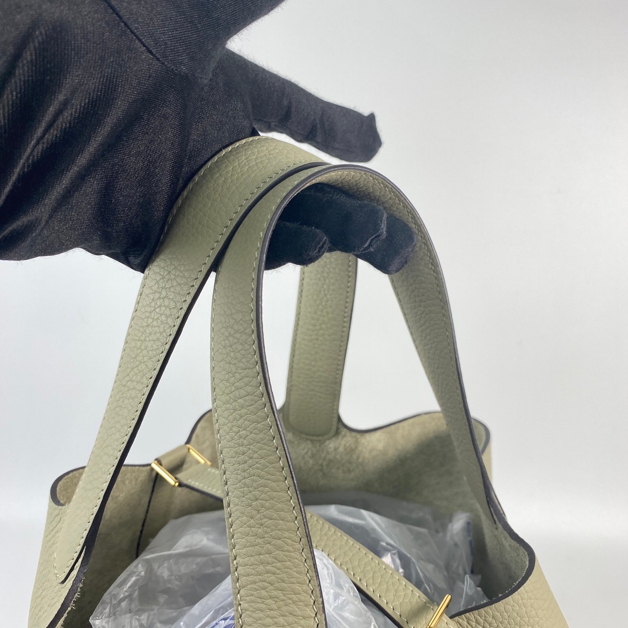 愛馬仕 Hermes Picotin Lock 22 菜籃子包 PT22 U MI 011 IA U刻 鼠尾草灰金扣PICOTIN22 原廠盒子/防塵袋2/鎖組