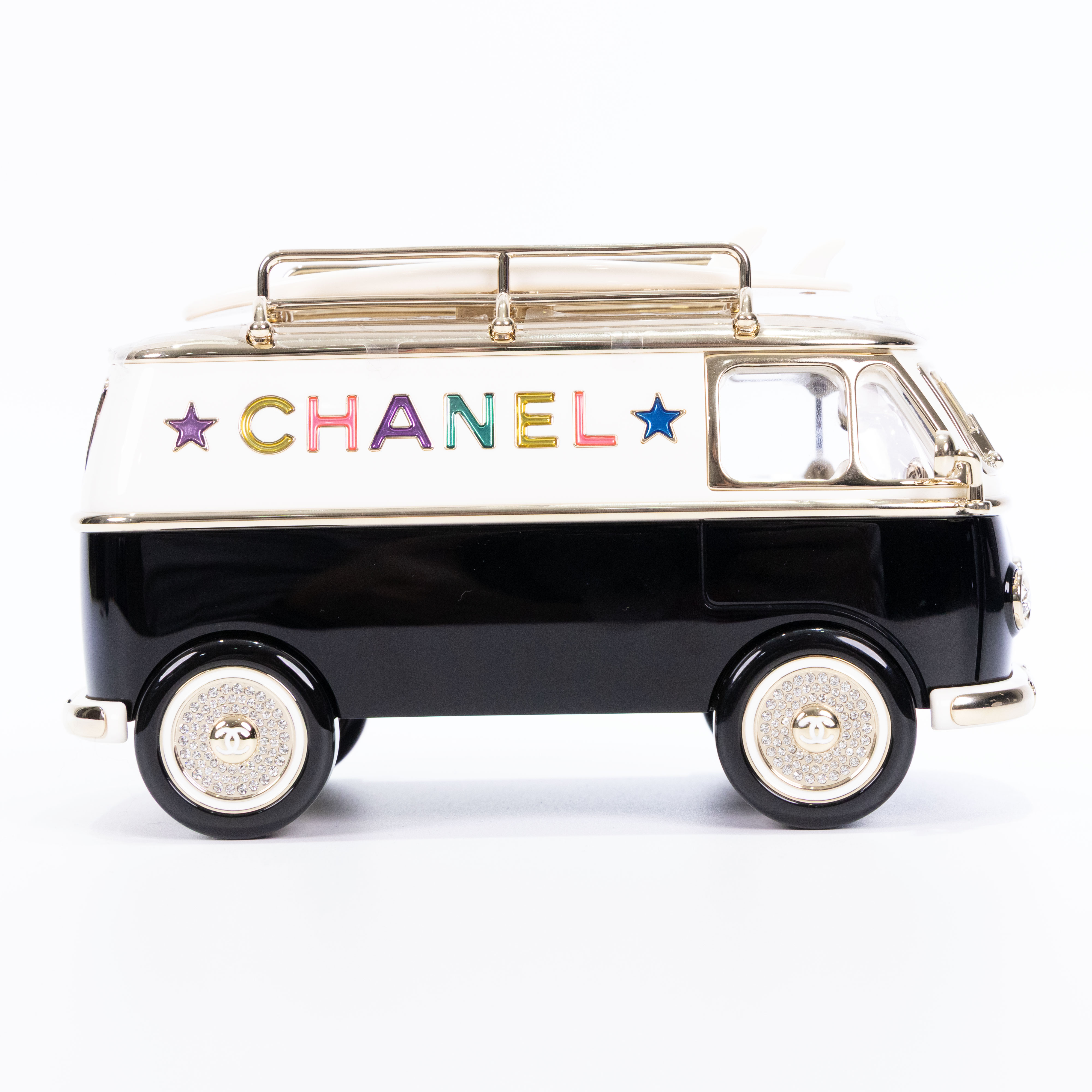 香奈兒 CHANEL 限量版 小巴士 單肩包 AS4590 休旅車硬殼包 23/24度假系列包 防塵袋