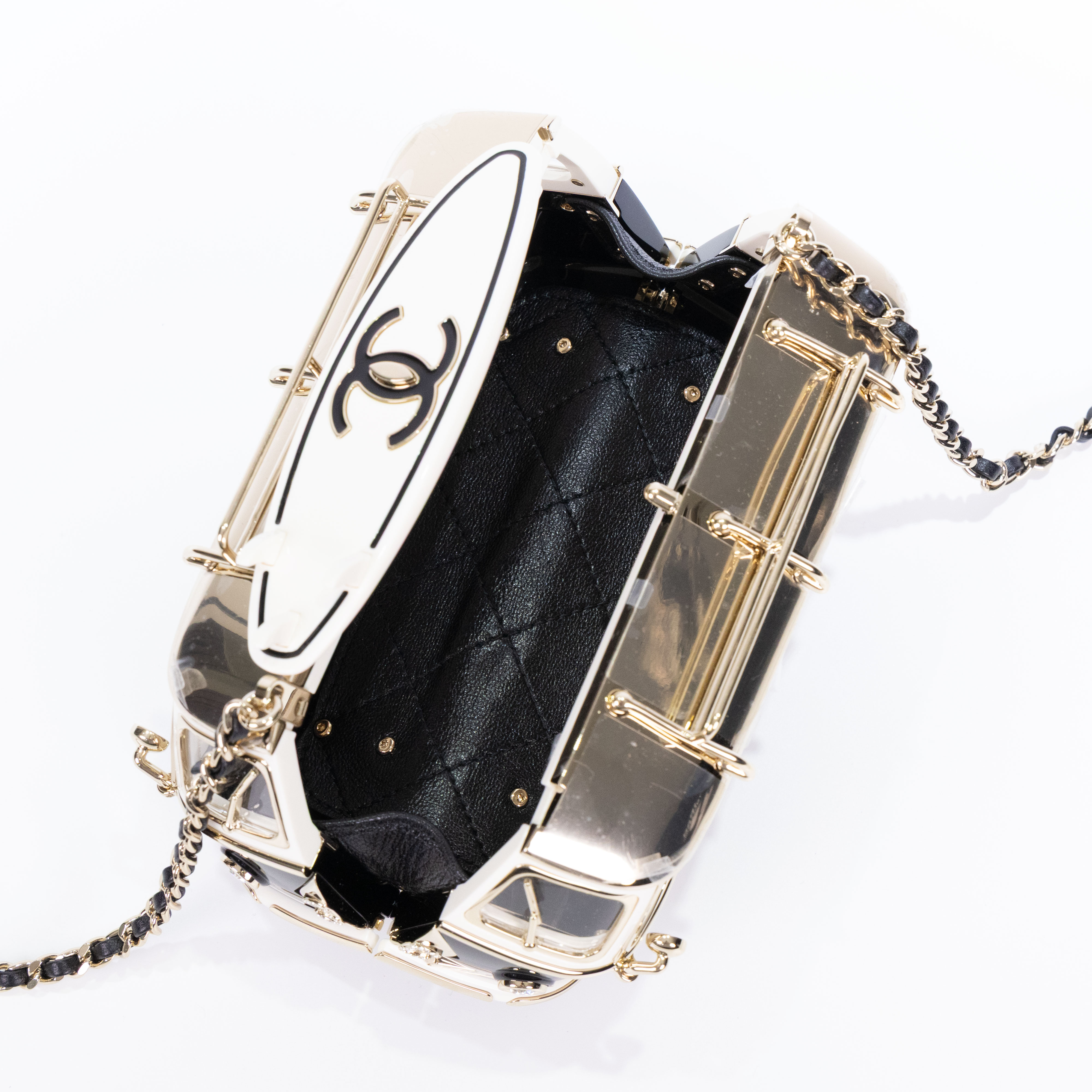 香奈兒 CHANEL 限量版 小巴士 單肩包 AS4590 休旅車硬殼包 23/24度假系列包 防塵袋