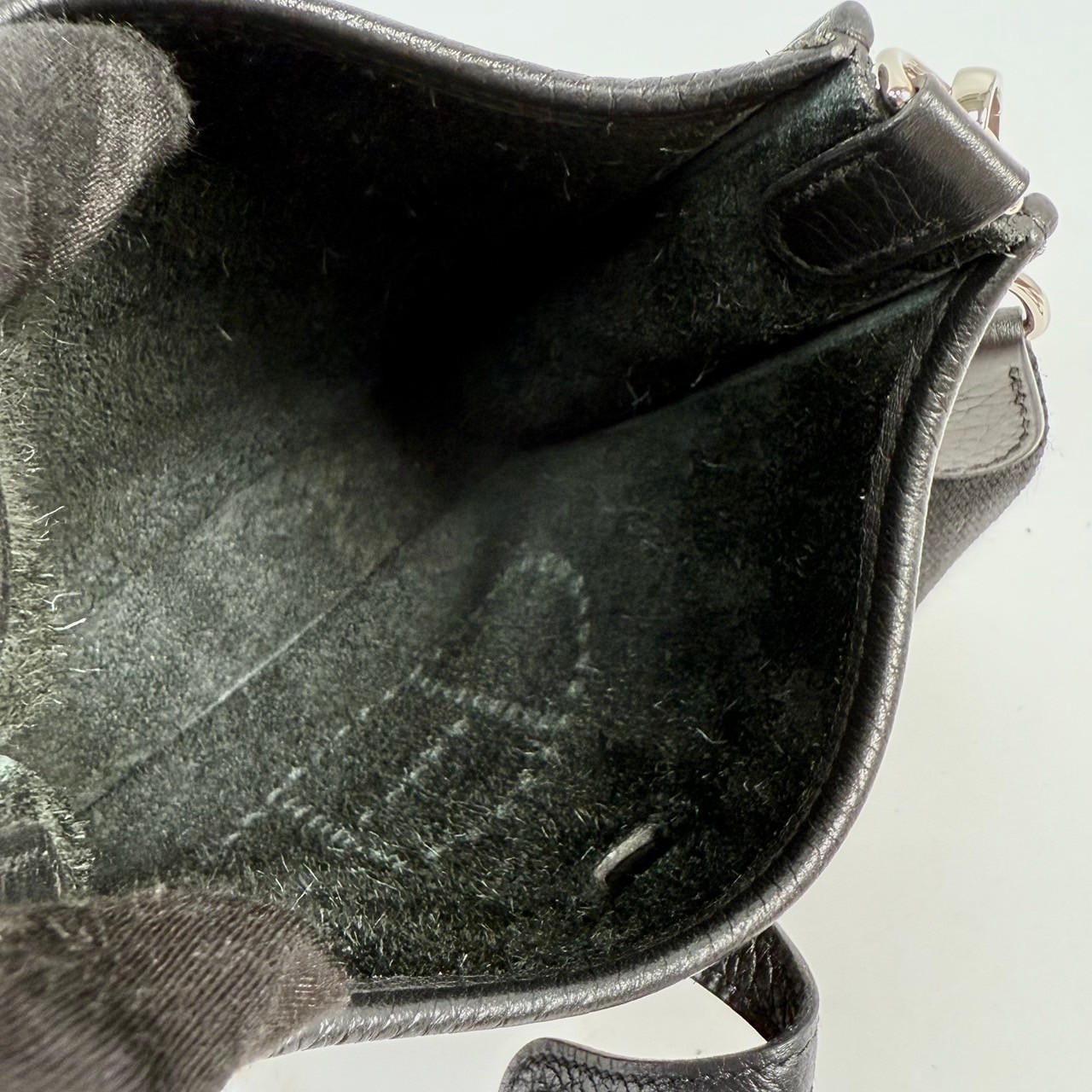 愛馬仕 Hermes Evelyne Bag 伊芙琳包 TPM EVTPM U BS 005 ZB U刻 黑銀EVELYNE 18 原廠盒子/防塵袋/背帶