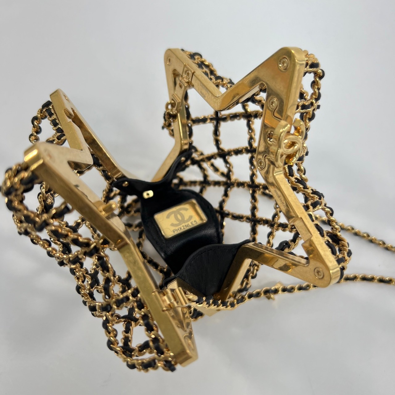 香奈兒 CHANEL 星星 晚宴包 AS4028 晶片款 23S 立體星星皮穿鍊鏤空秀款 原廠盒子