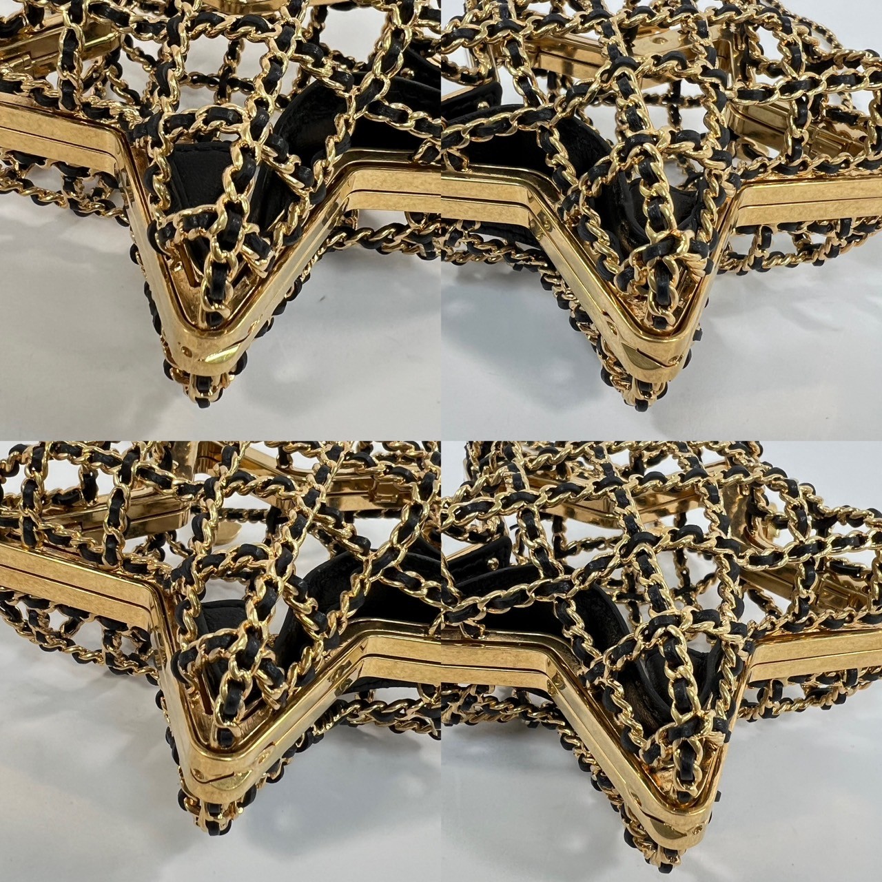 香奈兒 CHANEL 星星 晚宴包 AS4028 晶片款 23S 立體星星皮穿鍊鏤空秀款 原廠盒子