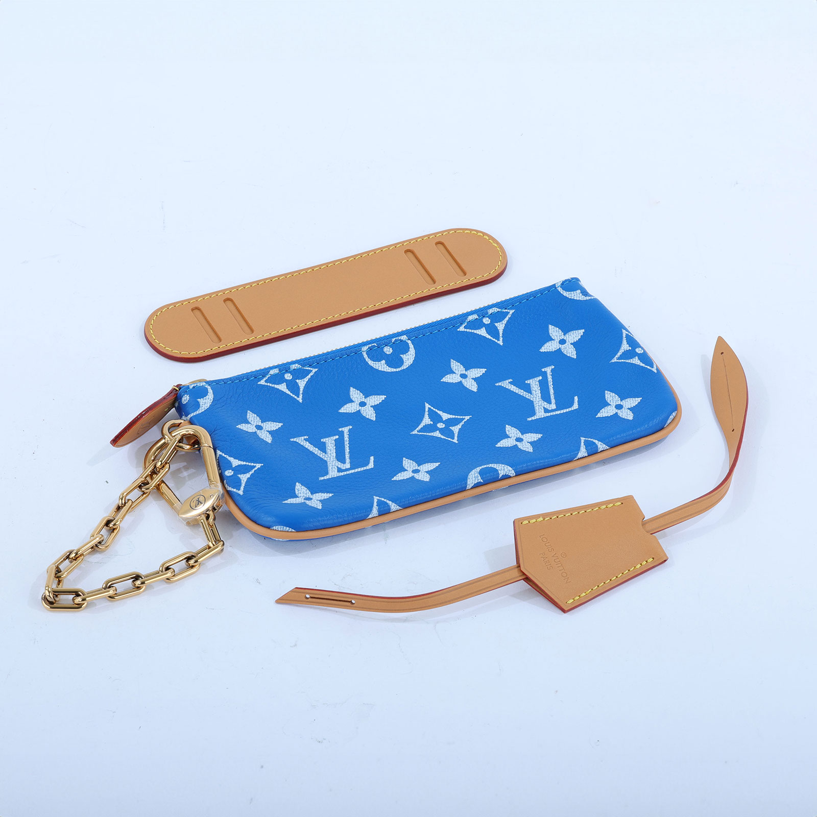 路易威登 LOUIS VUITTON Speedy P9 Bandoulière 40 波士頓包 手提包 藍色 M24418 晶片款  防塵袋3/背帶/內袋/吊牌/鎖組/購買證明/內襯