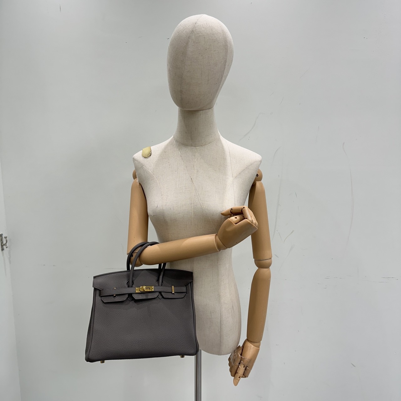 愛馬仕 Hermes Birkin Bag 柏金包 25 BK25 H041344CC/U PY 311 BT  原廠盒子/防塵袋2/購買證明/雨衣/鎖組