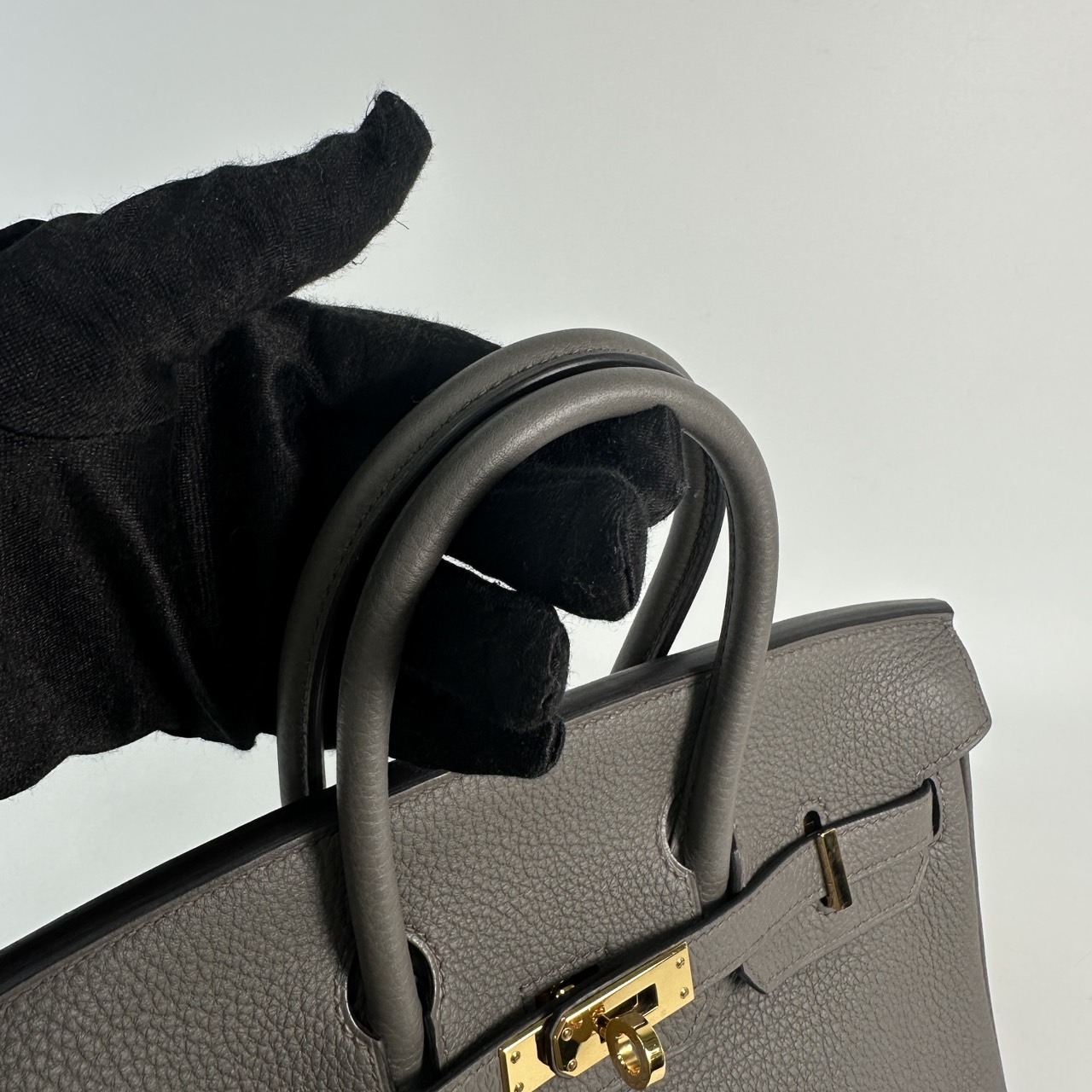 愛馬仕 Hermes Birkin Bag 柏金包 25 BK25 H041344CC/U PY 311 BT  原廠盒子/防塵袋2/購買證明/雨衣/鎖組