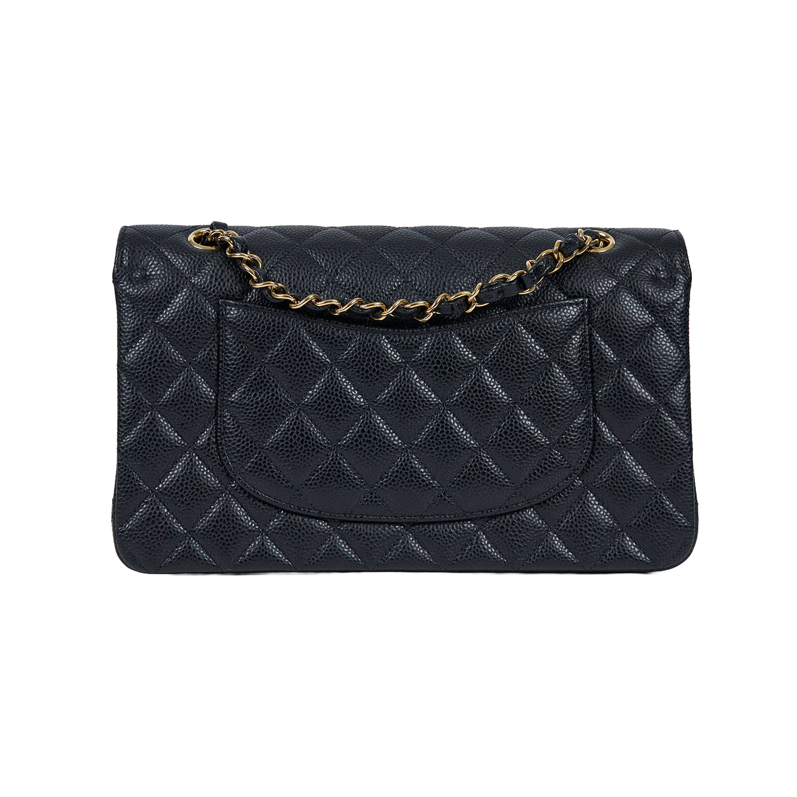 香奈兒 CHANEL CF 經典 口蓋包 A01112 晶片款 黑金荔枝牛CF25 原廠盒子/防塵袋/購買證明