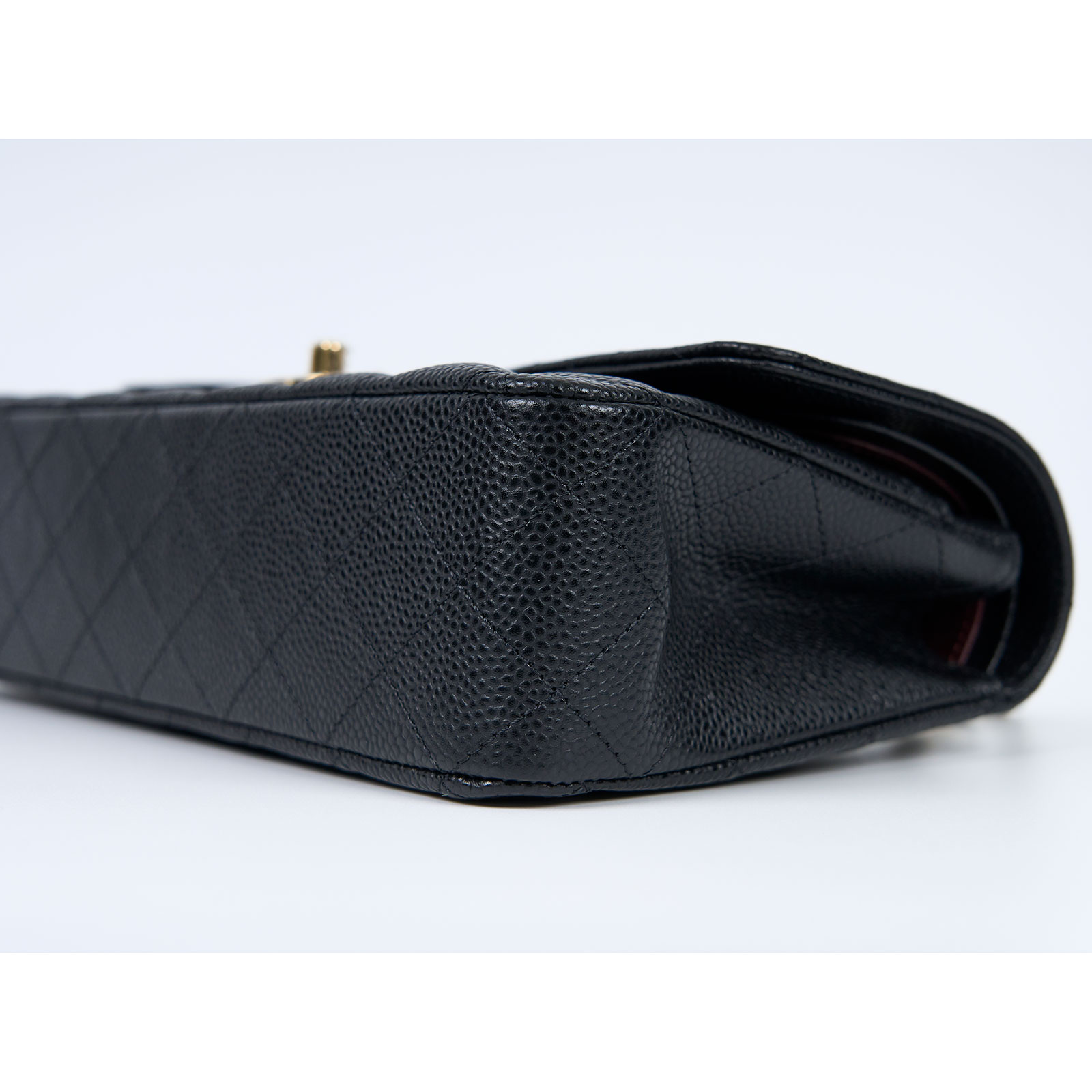 香奈兒 CHANEL CF 經典 口蓋包 A01112 晶片款 黑金荔枝牛CF25 原廠盒子/防塵袋/購買證明