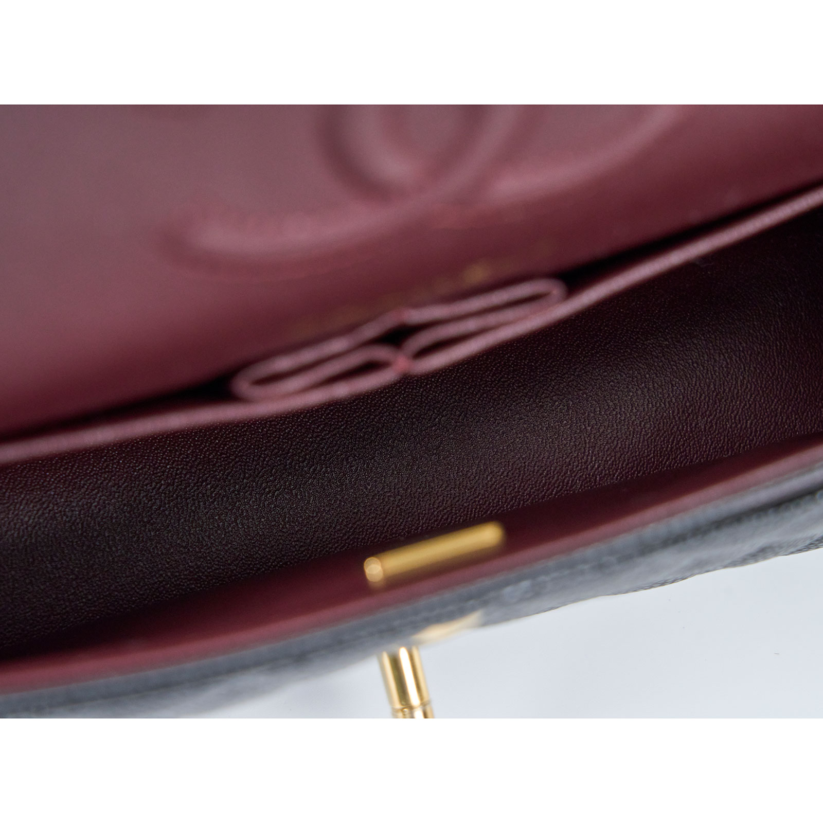 香奈兒 CHANEL CF 經典 口蓋包 A01112 晶片款 黑金荔枝牛CF25 原廠盒子/防塵袋/購買證明