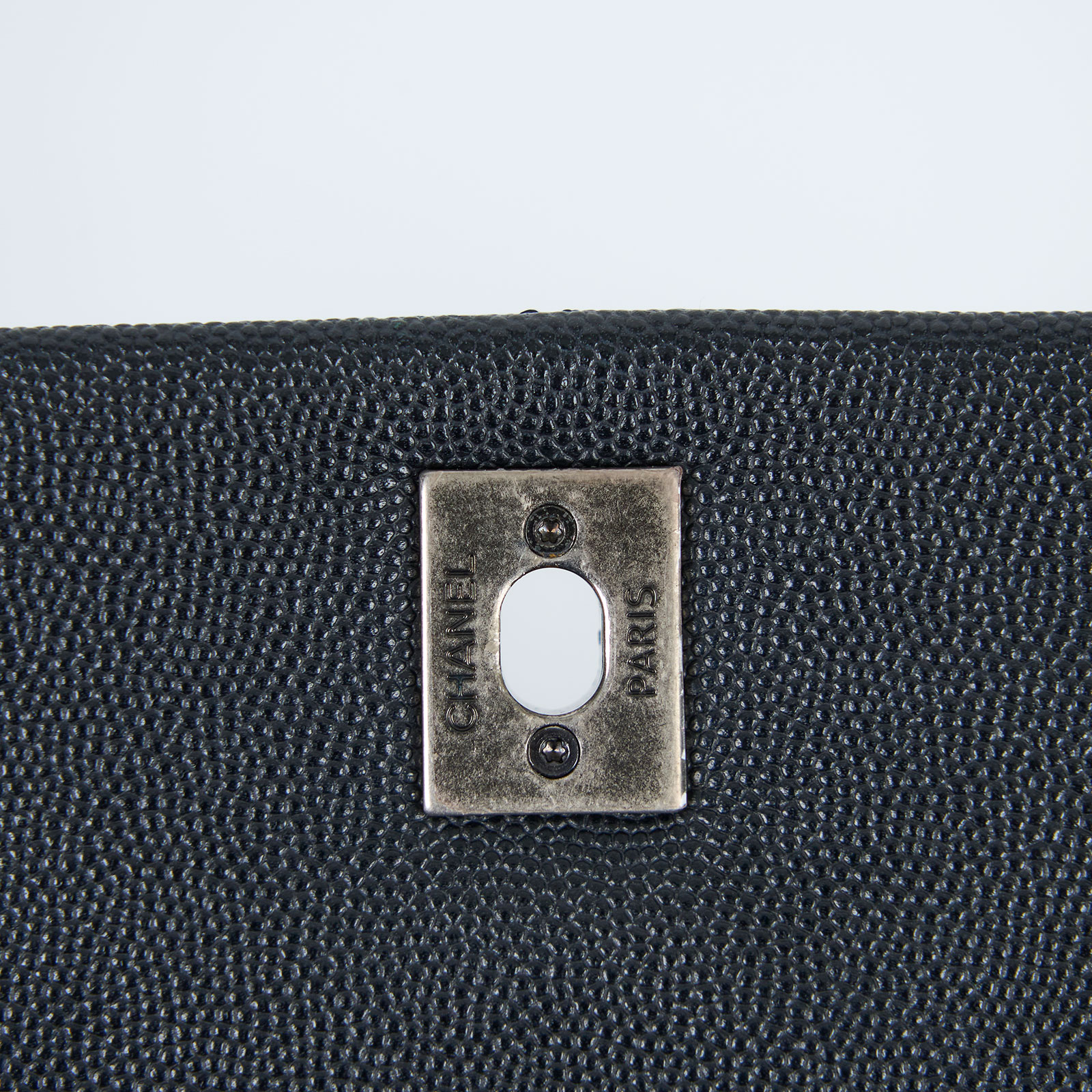 香奈兒 CHANEL Handle 24 手提 口蓋包 A92990 23開黑銀荔枝牛COCO HANDLE23 蜥蜴皮手把 原廠盒子/防塵袋/保證卡