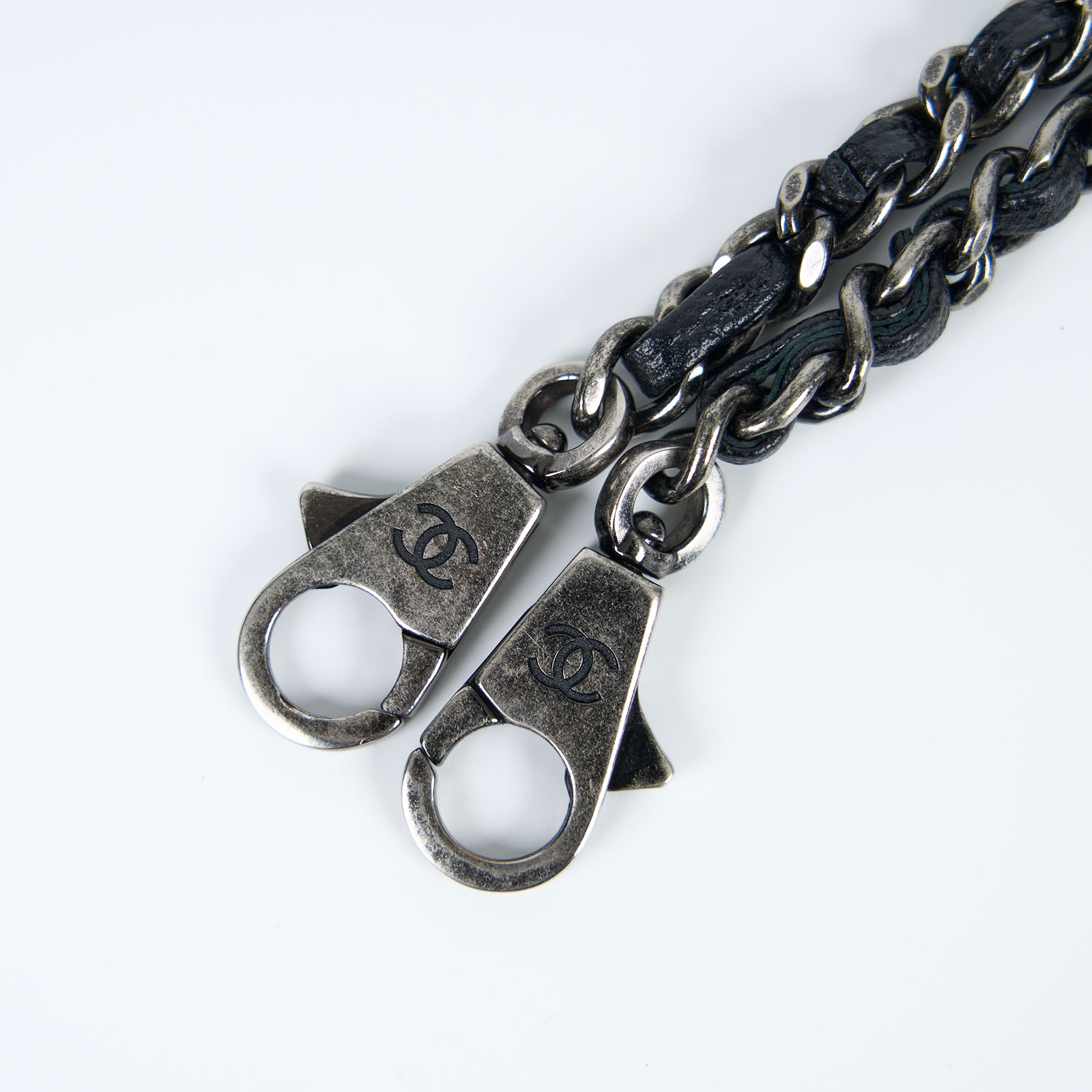 香奈兒 CHANEL Handle 24 手提 口蓋包 A92990 23開黑銀荔枝牛COCO HANDLE23 蜥蜴皮手把 原廠盒子/防塵袋/保證卡