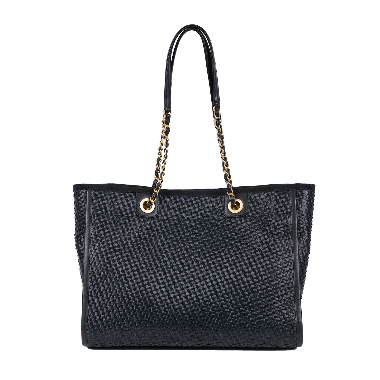 香奈兒 CHANEL 海灘包  30開黑金沙灘包 中號 原廠盒子/防塵袋/保證卡