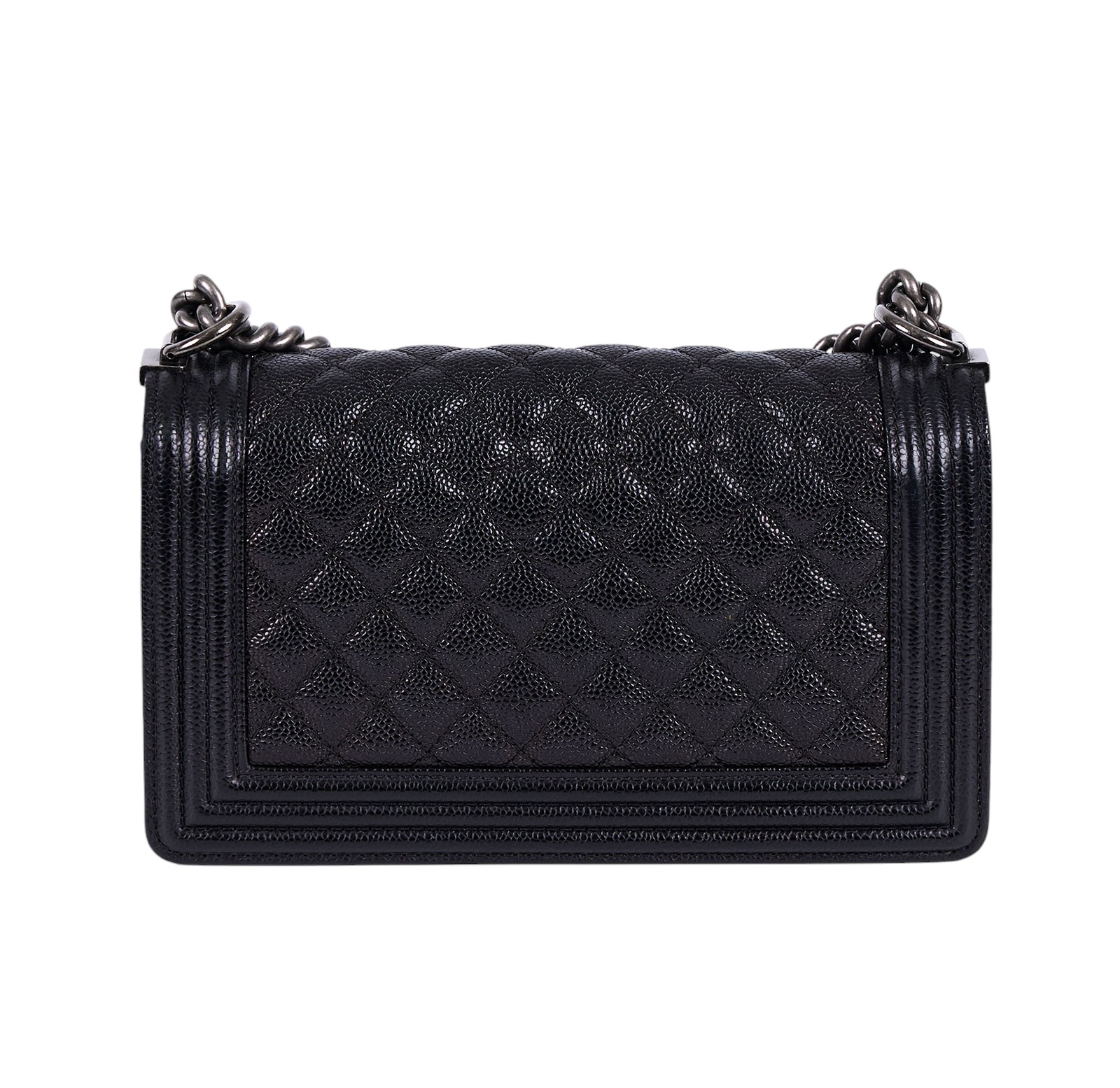 香奈兒 CHANEL Boy 25 口蓋包 A67086 19開 黑銀荔枝牛BOY25 原廠盒子/防塵袋/保證卡