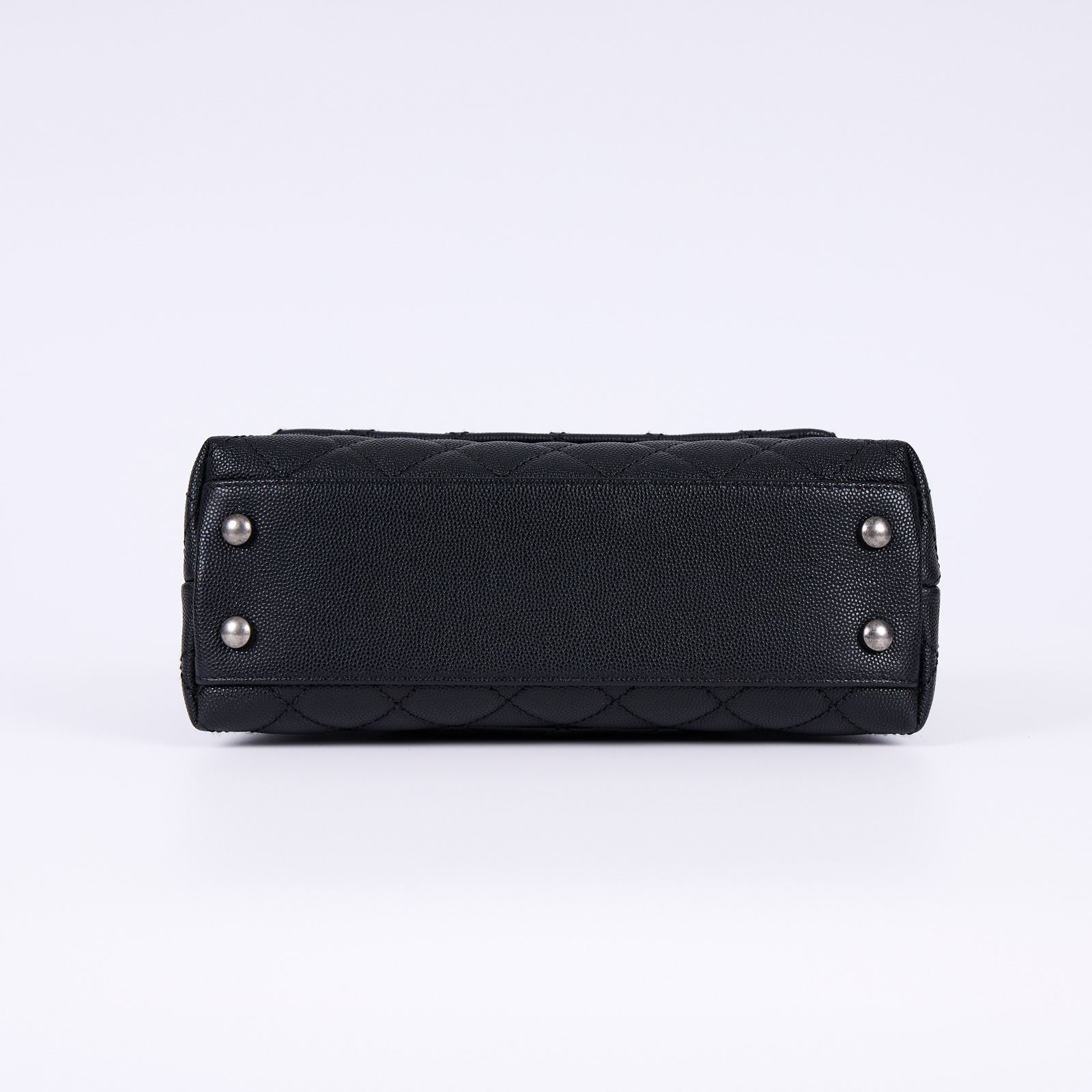 香奈兒 CHANEL Handle 24 手提 口蓋包 A92990 23開 黑銀蜥蜴手把COCO HANDLE 原廠盒子/防塵袋/背帶/保證卡