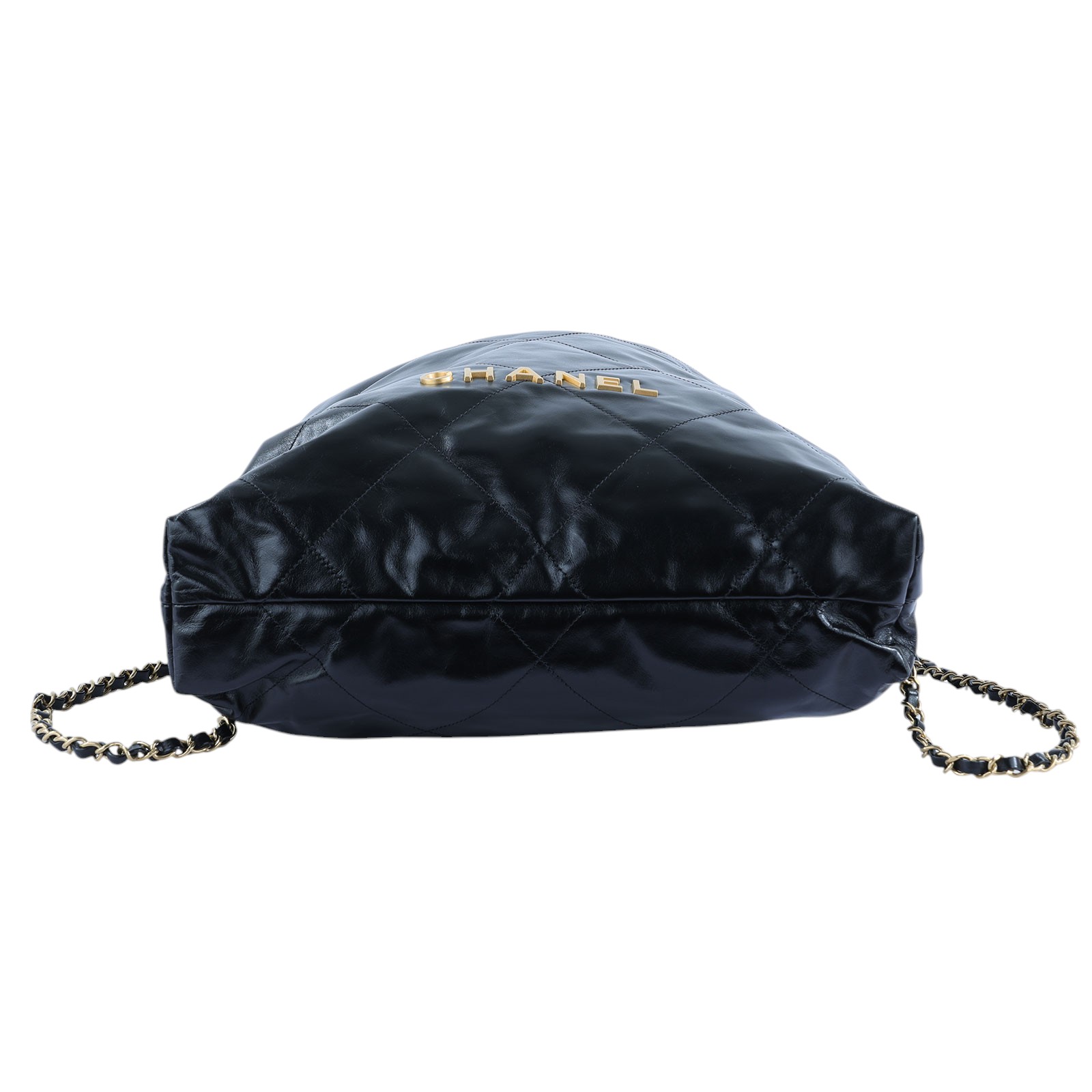 香奈兒 CHANEL 22 手提 後背包  晶片款 黑金羊22後背包 原廠盒子/防塵袋/購買證明影本/發票