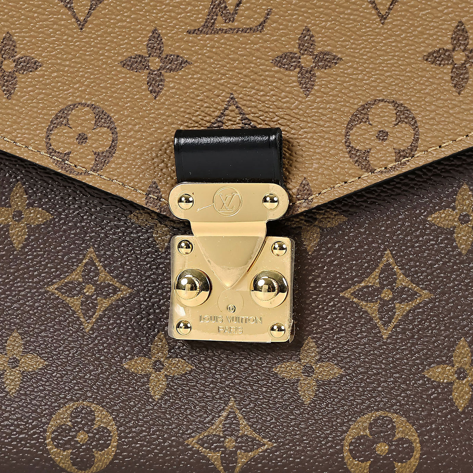 路易威登 LOUIS VUITTON Pochette Métis 拚色設計 釦式 手提 斜背包 M44876  原廠盒子/背帶/購買證明