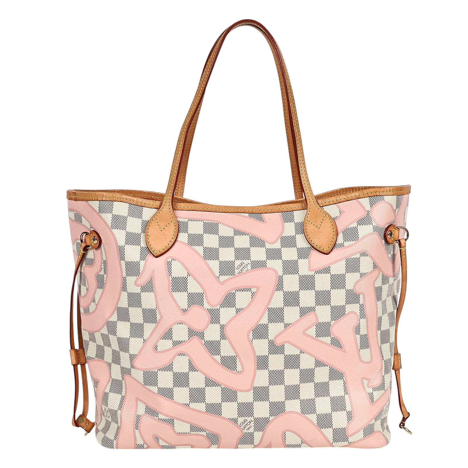 路易威登 LOUIS VUITTON Neverfull MM 粉棋盤格 N41050 粉棋盤格NEVERFULL MM 內袋