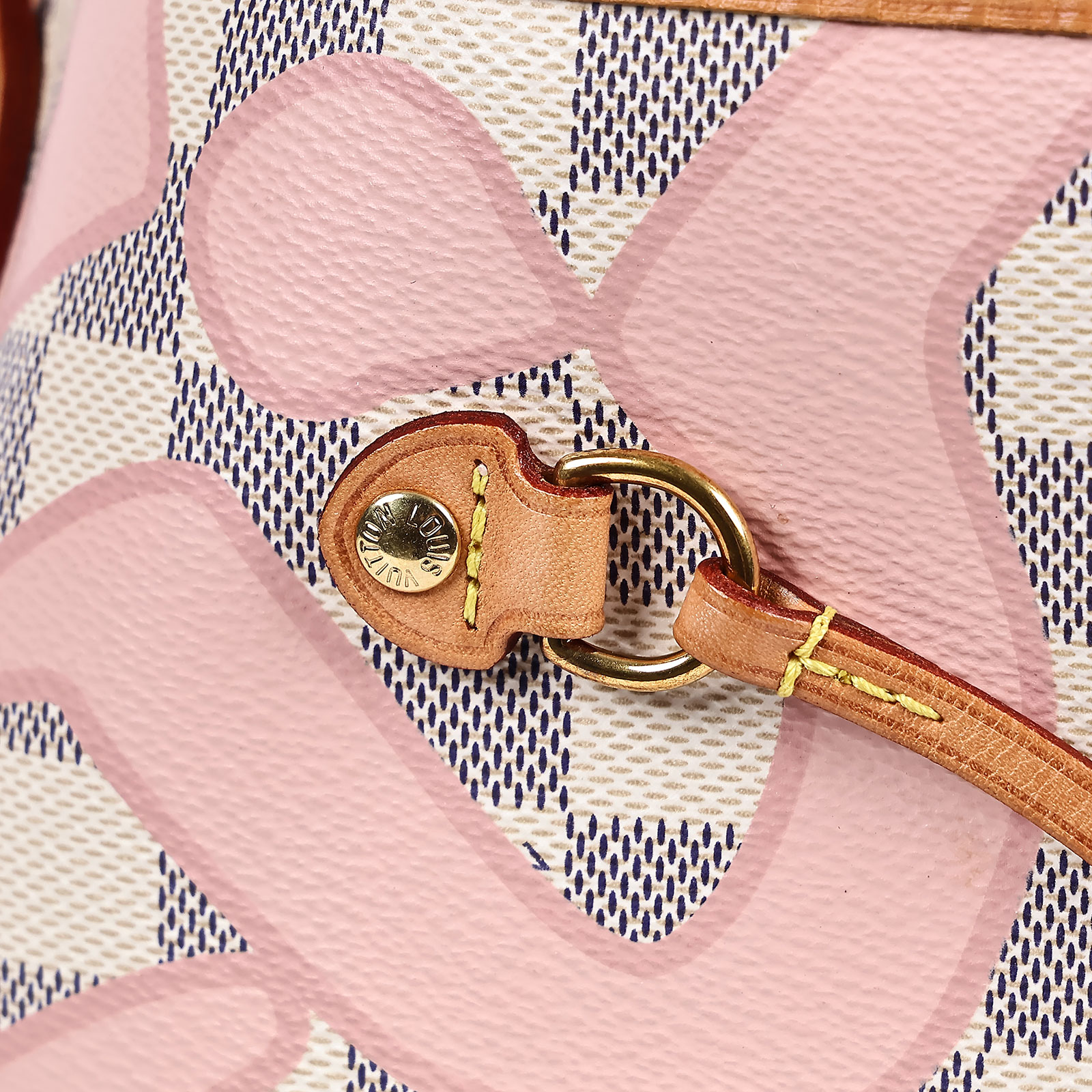 路易威登 LOUIS VUITTON Neverfull MM 粉棋盤格 N41050 粉棋盤格NEVERFULL MM 內袋