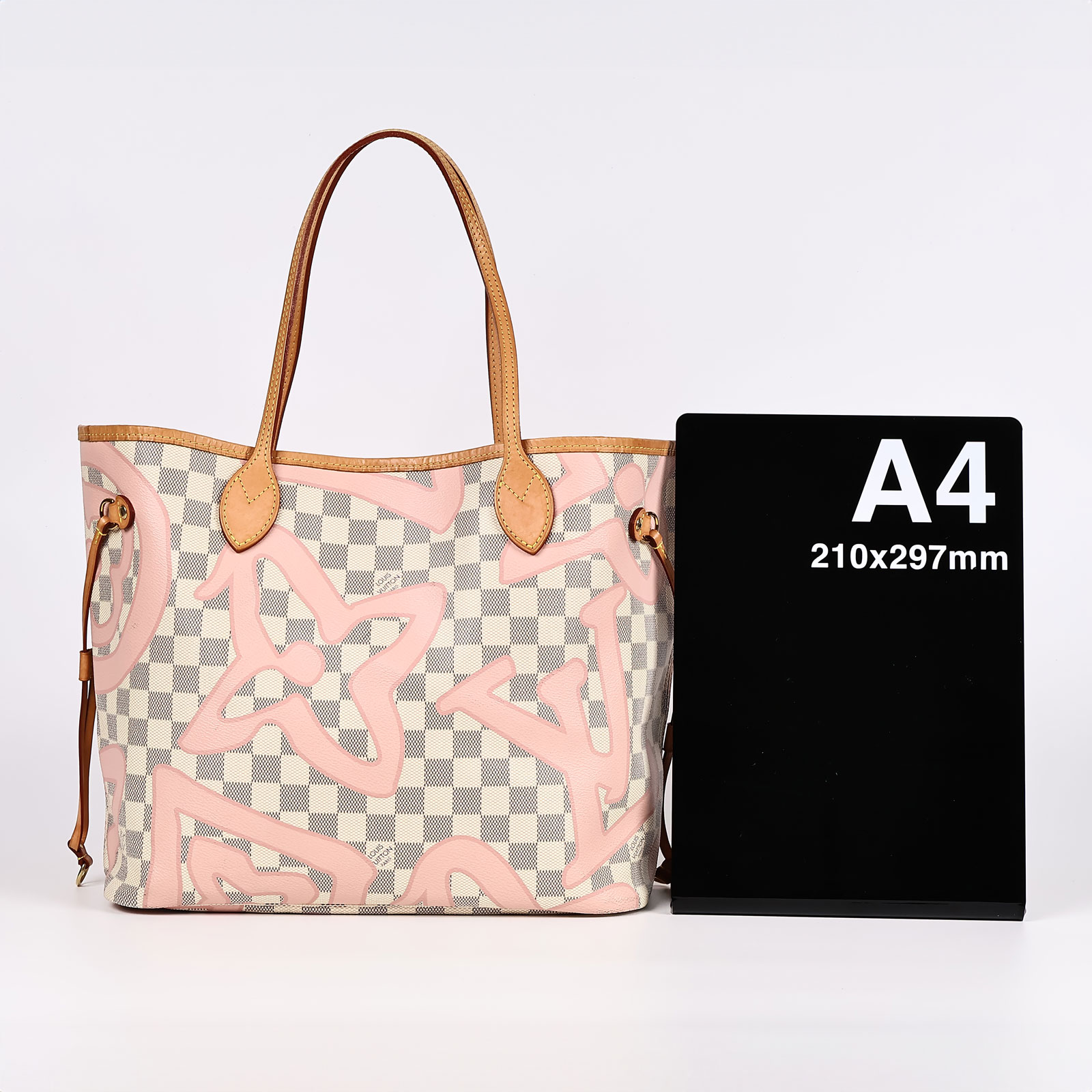 路易威登 LOUIS VUITTON Neverfull MM 粉棋盤格 N41050 粉棋盤格NEVERFULL MM 內袋