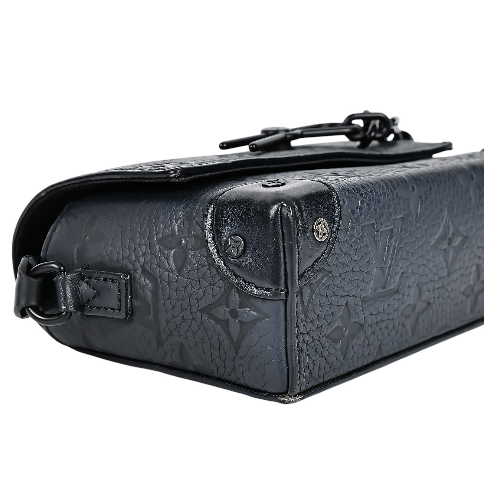 路易威登 LOUIS VUITTON Steamer 隨身 錢包 黑色 M81746 晶片款 黑原花壓紋STEAMER 購買證明