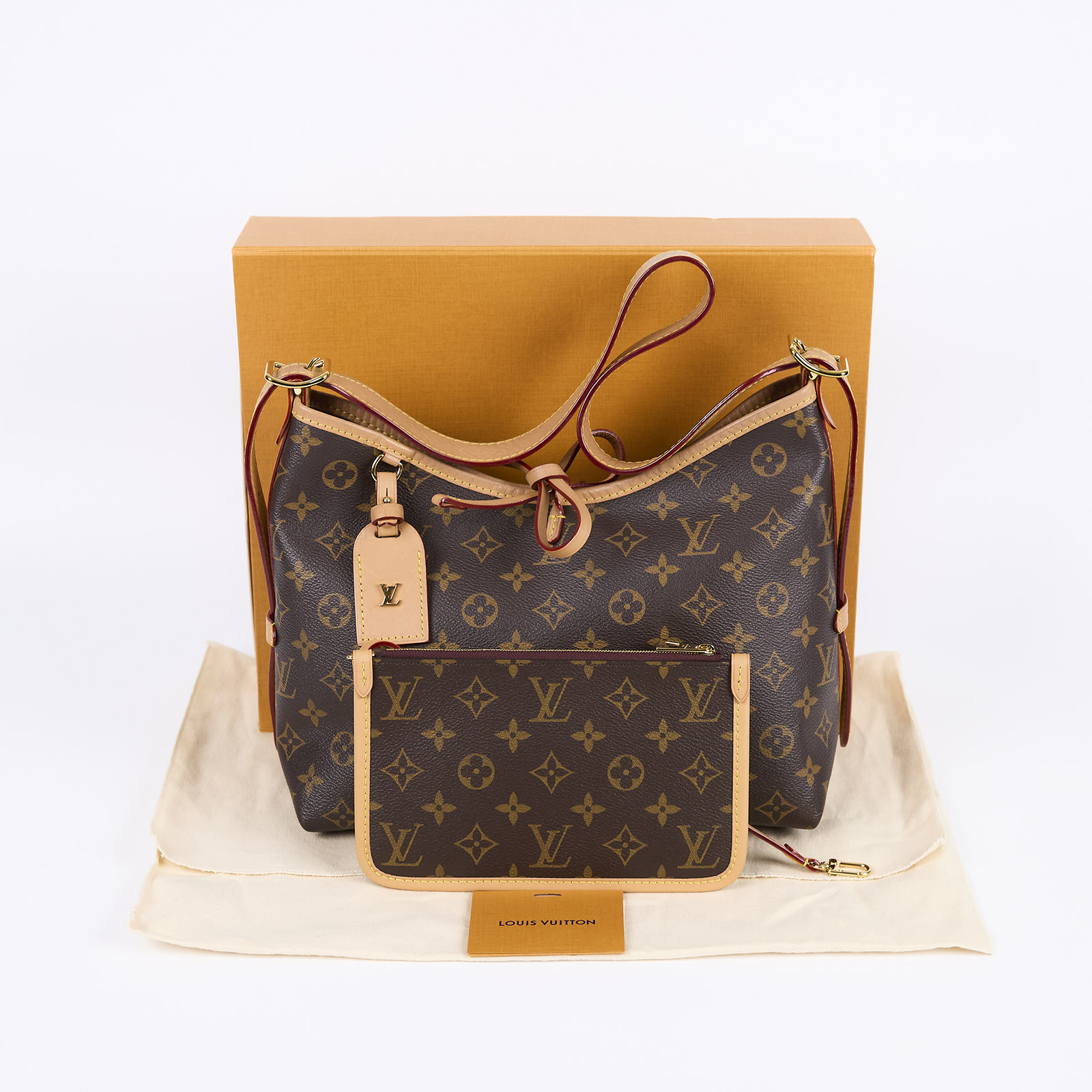 路易威登 LOUIS VUITTON CarryAll PM 原花 肩背包 M46203 晶片款 原花CarryAll PM 原廠盒子/防塵袋/內袋