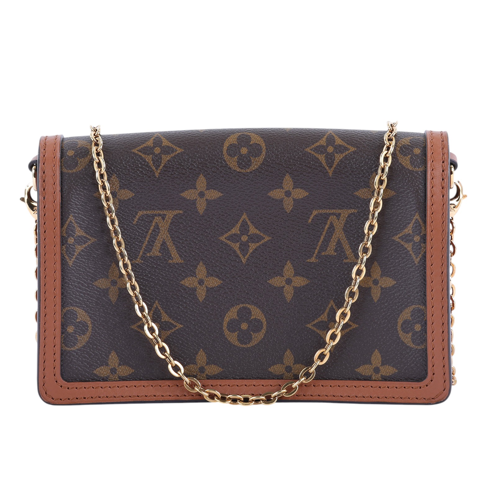 路易威登 LOUIS VUITTON Dauphine 鏈帶錢包 M68746 晶片款 原花DAUPHINE WOC 防塵袋/背帶