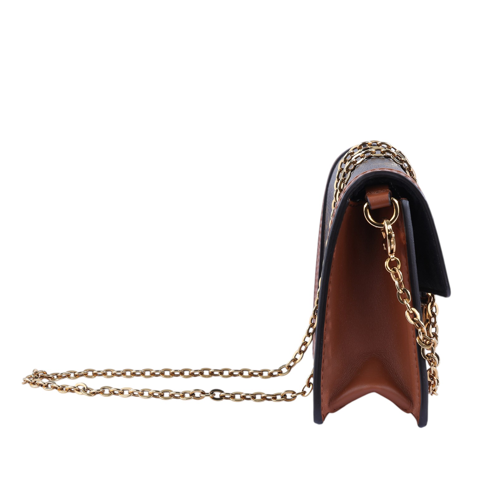 路易威登 LOUIS VUITTON Dauphine 鏈帶錢包 M68746 晶片款 原花DAUPHINE WOC 防塵袋/背帶