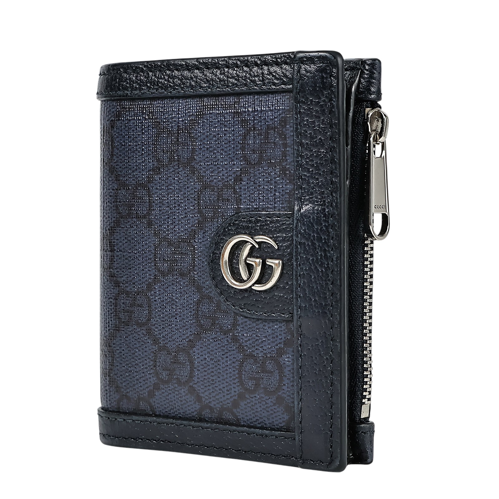 古馳 GUCCI Ophidia 760238 藍原花對折短夾 原廠盒子/防塵袋