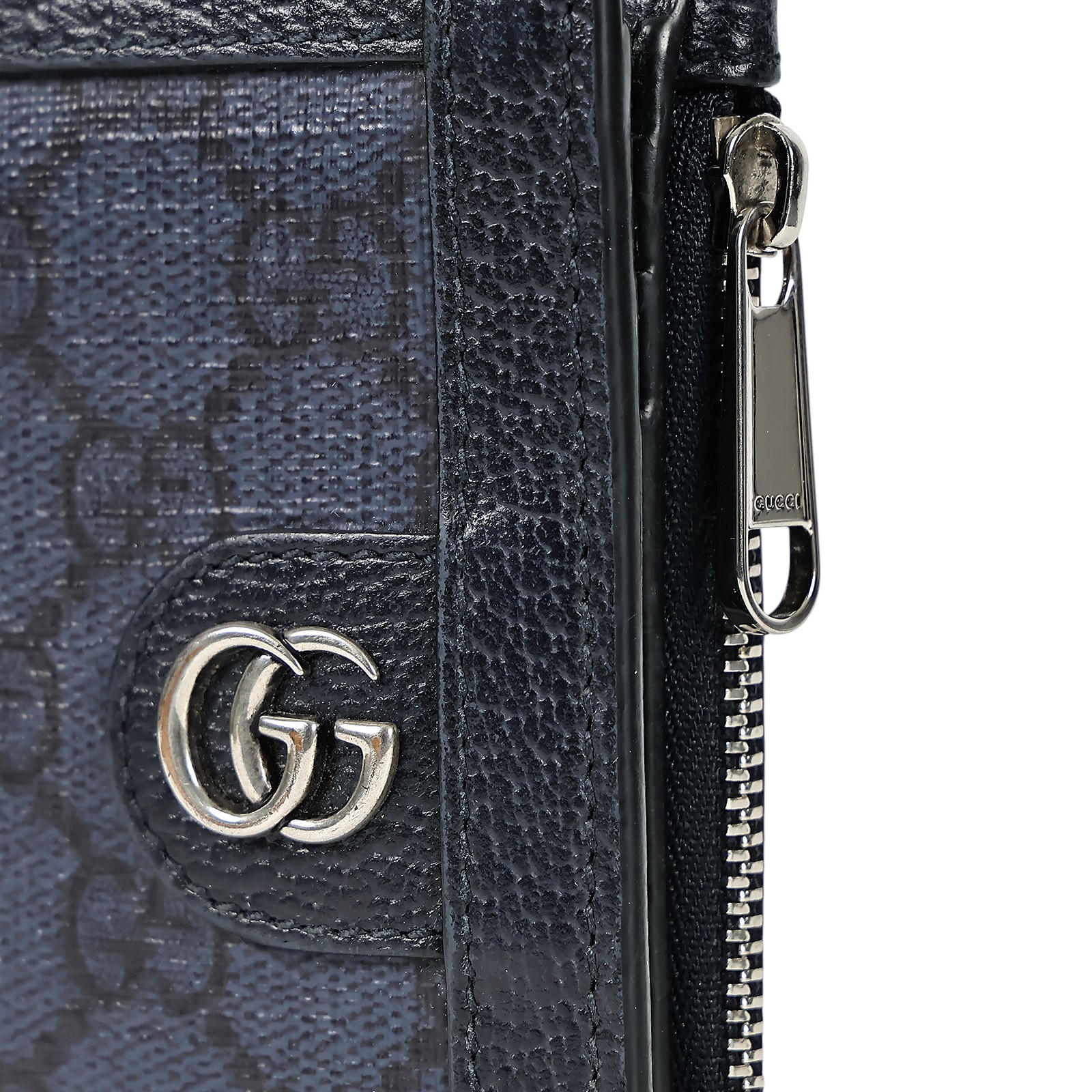 古馳 GUCCI Ophidia 760238 藍原花對折短夾 原廠盒子/防塵袋