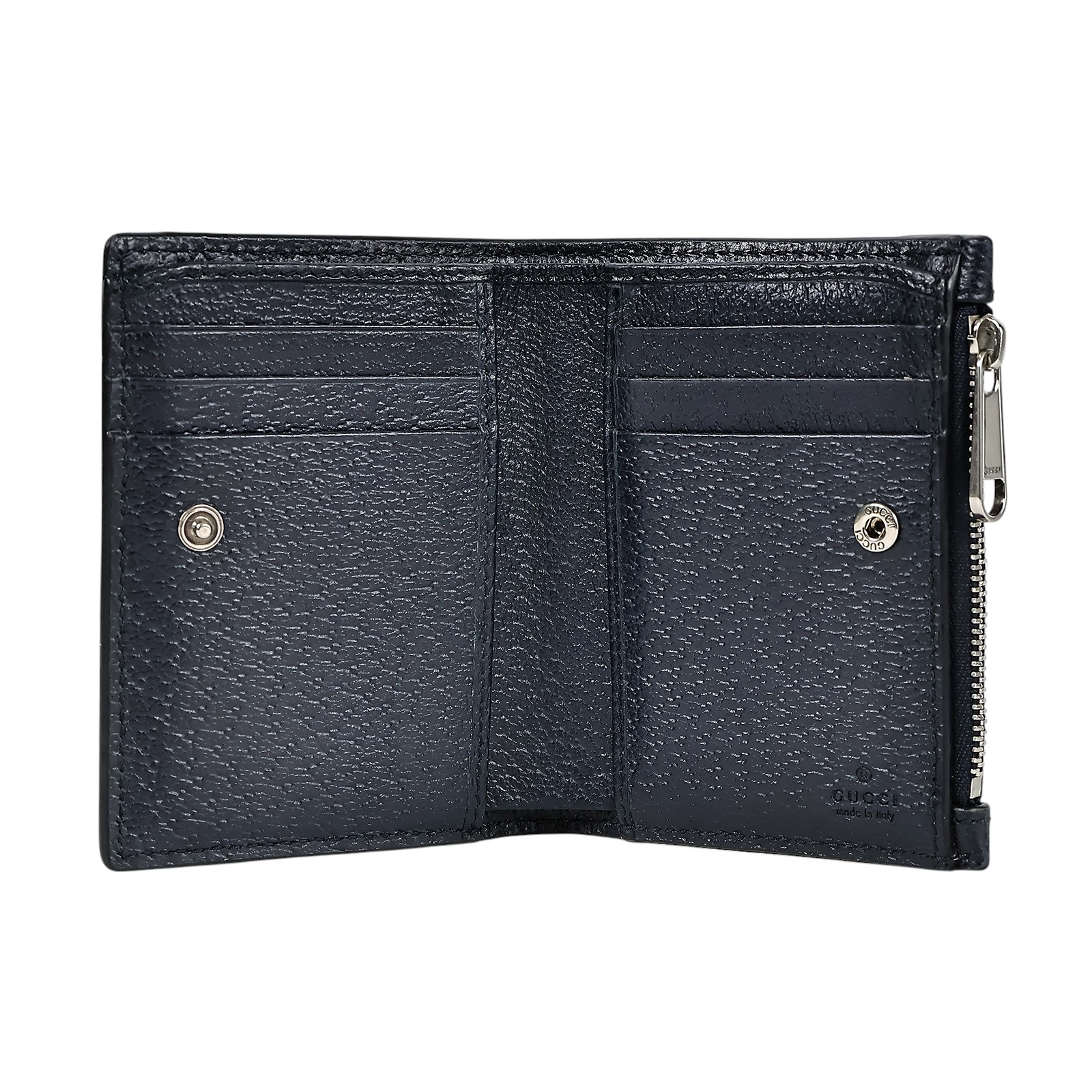 古馳 GUCCI Ophidia 760238 藍原花對折短夾 原廠盒子/防塵袋