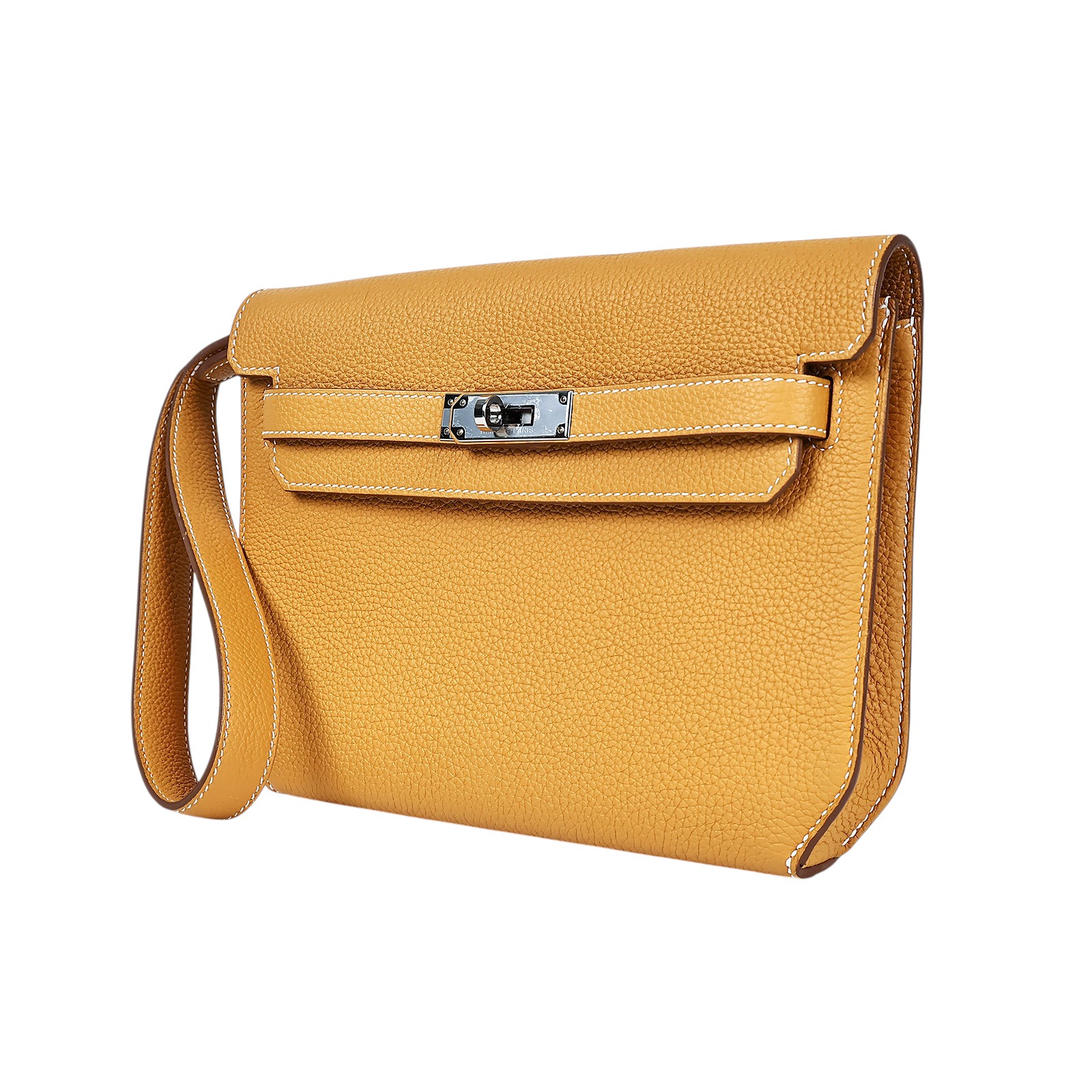 愛馬仕 Hermes kelly Depeches 25 手拿包 DP25 B刻 沙灘金銀扣KELLY DEPECHES 25 原廠盒子/防塵袋/背帶/購買證明