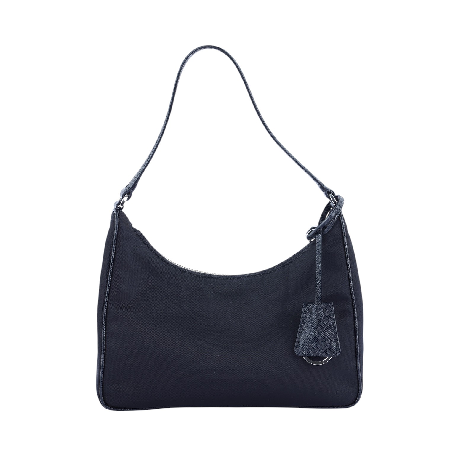 普拉達 PRADA Prada Re-Edition 環保尼龍 迷你袋 1NE204 黑尼龍MINI HOBO肩背包 防塵袋/購買證明影本