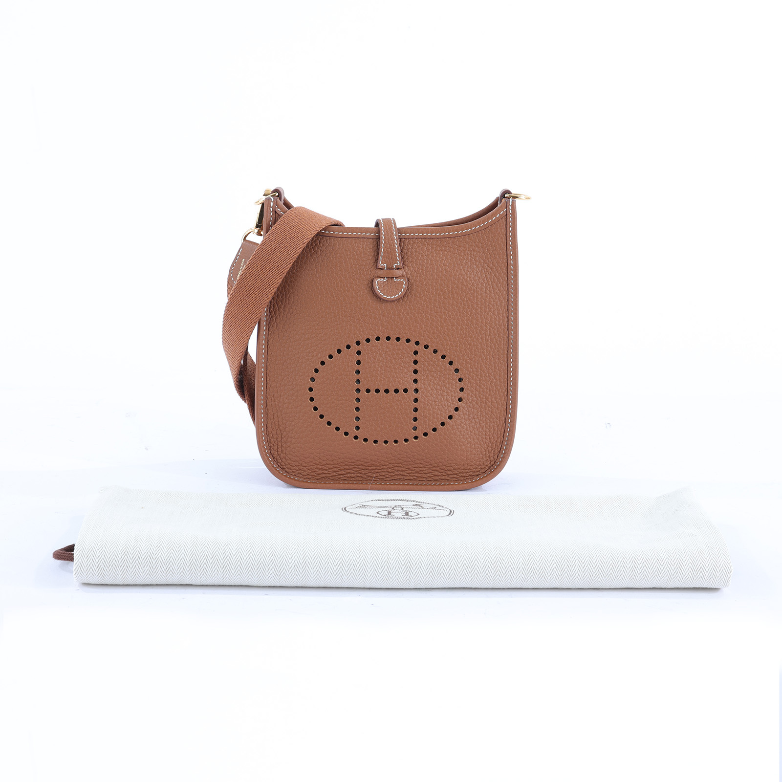 愛馬仕 Hermes Evelyne Bag Mini 伊芙琳包 Evelyne 16 EV16 U BT 009 TD  防塵袋/背帶