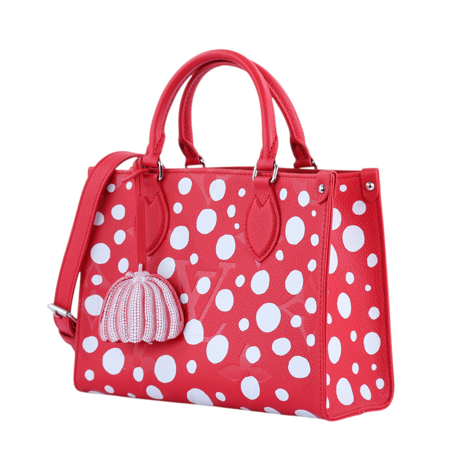 路易威登 LOUIS VUITTON 聯名YK 草間彌生 OnTheGo PM 肩背 托特包 M46412 晶片款  防塵袋/背帶/吊牌