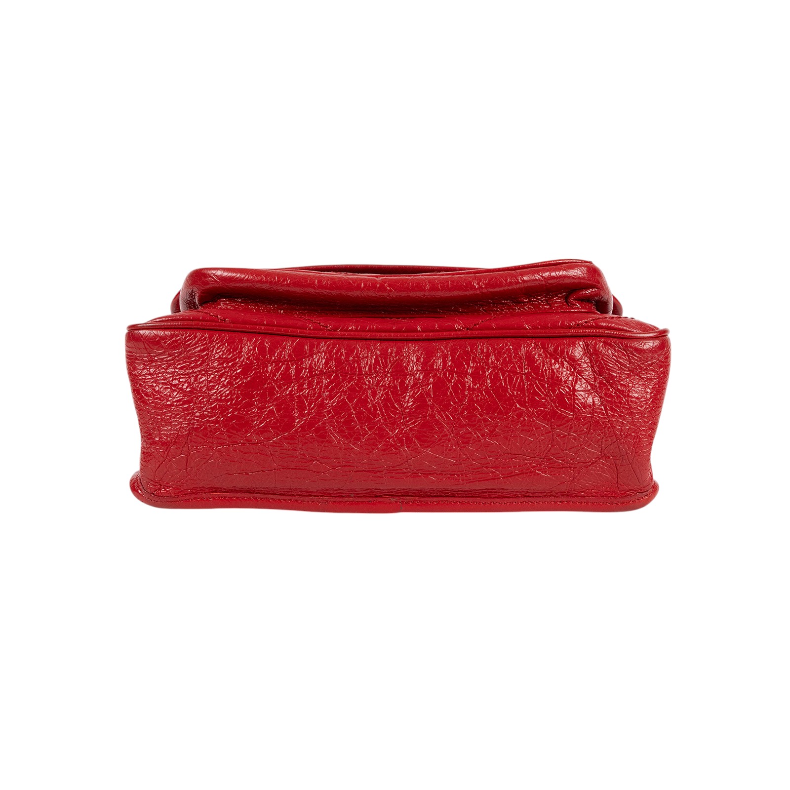 聖羅蘭 YSL SAINT LAURENT NIKI  復古皮革 山型紋 翻蓋 肩背包 中型 4988940EN04 紅油蠟皮NIKI MEDIUM 無附屬品