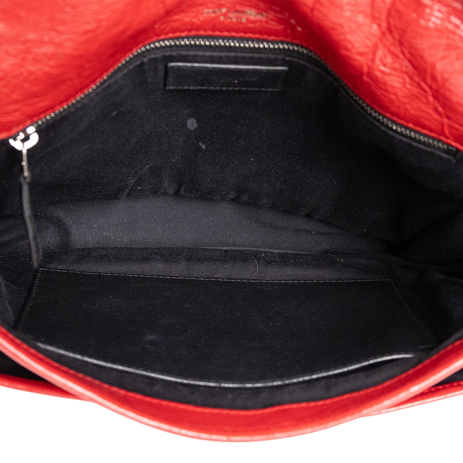 聖羅蘭 YSL SAINT LAURENT NIKI  復古皮革 山型紋 翻蓋 肩背包 中型 4988940EN04 紅油蠟皮NIKI MEDIUM 無附屬品