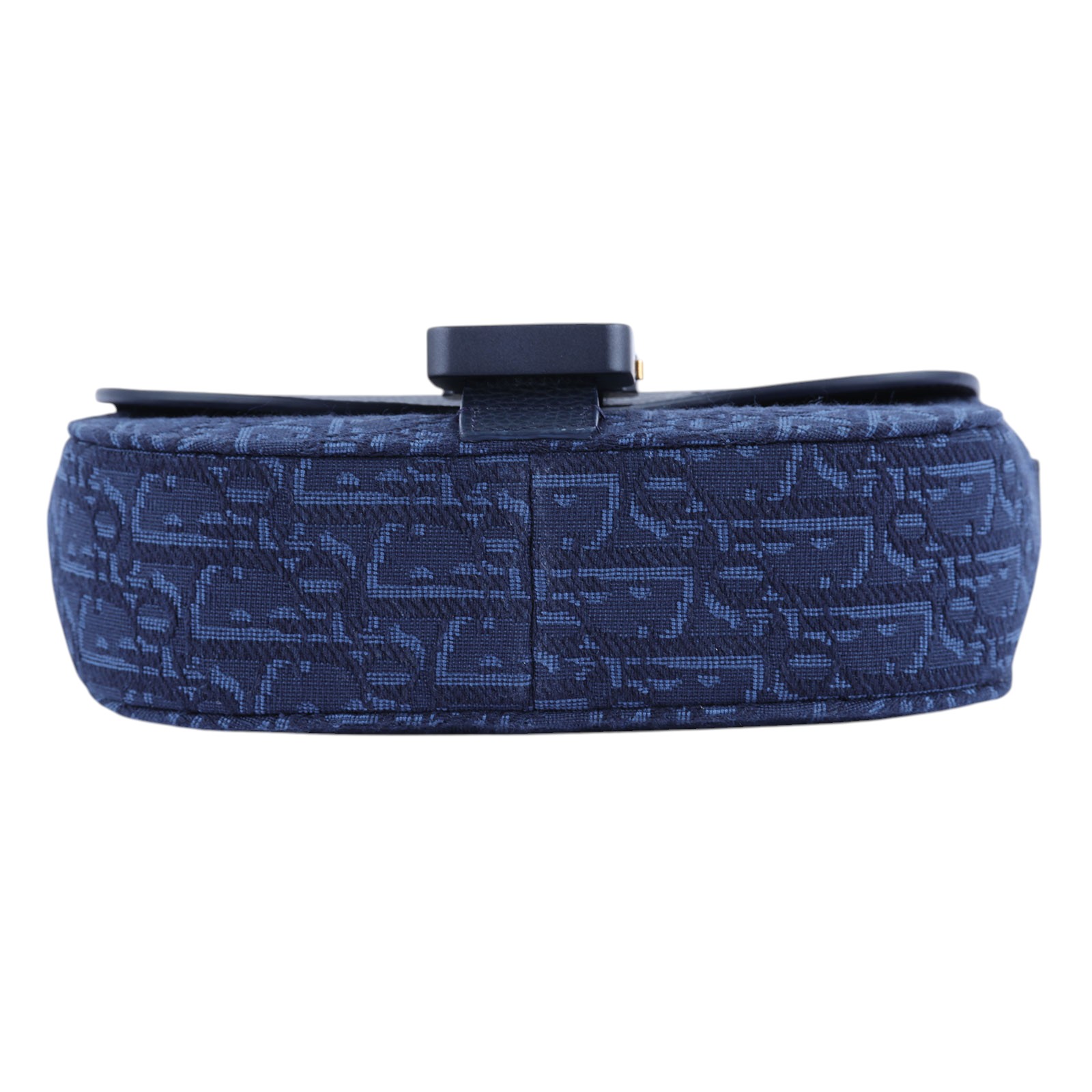 迪奧 CHRISTIAN DIOR Saddle 迷你 翻蓋 郵差包 2ADCA435YKS 藍緹花SADDLE郵差包MINI 原廠盒子/防塵袋/背帶