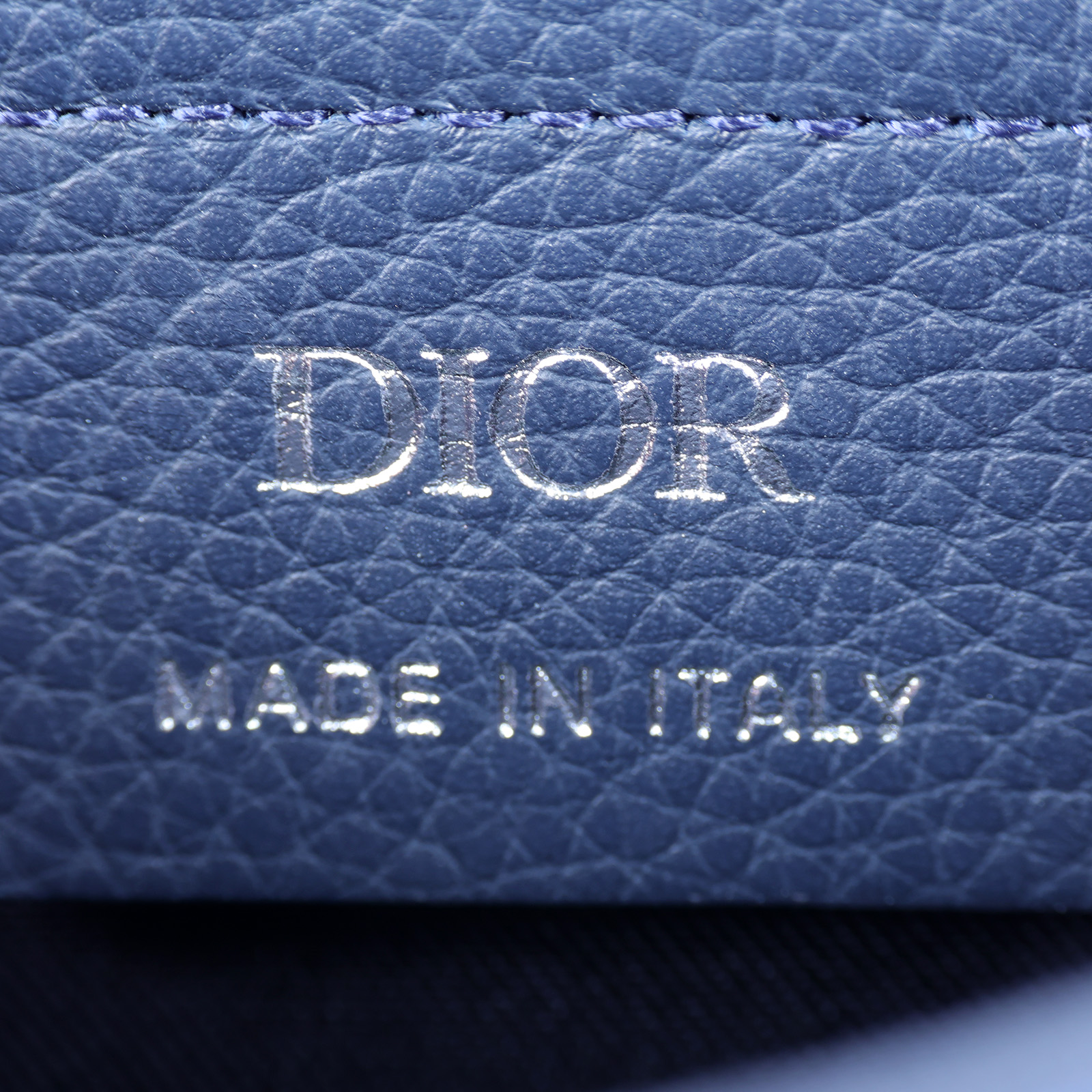 迪奧 CHRISTIAN DIOR Saddle 迷你 翻蓋 郵差包 2ADCA435YKS 藍緹花SADDLE郵差包MINI 原廠盒子/防塵袋/背帶