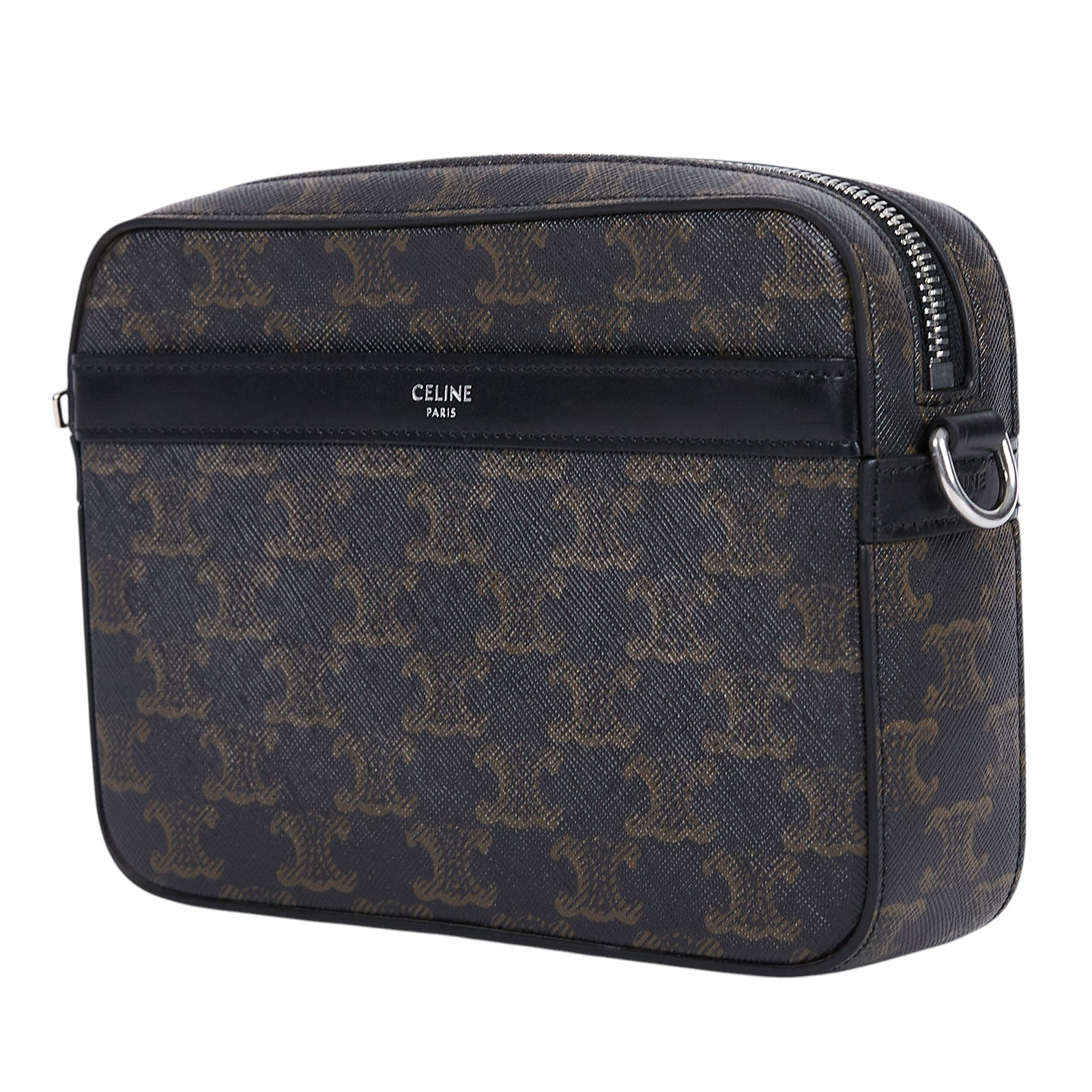 思琳 CELINE 標誌印花 郵差包 小型 113942EVJ 原花相機包 防塵袋/背帶