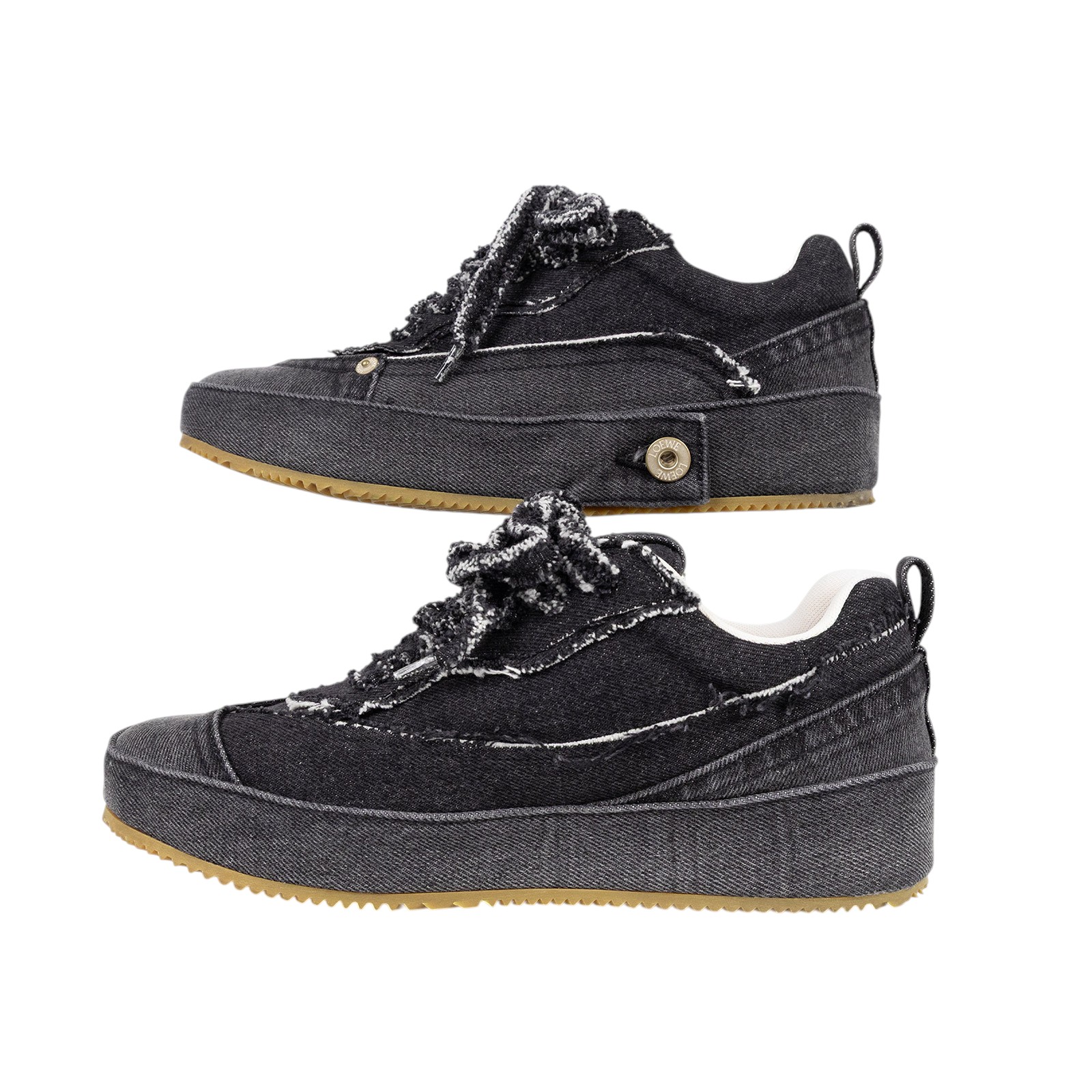 羅意威 LOEWE 運動鞋 M816282X76_40 黑牛仔球鞋#40 無附屬品