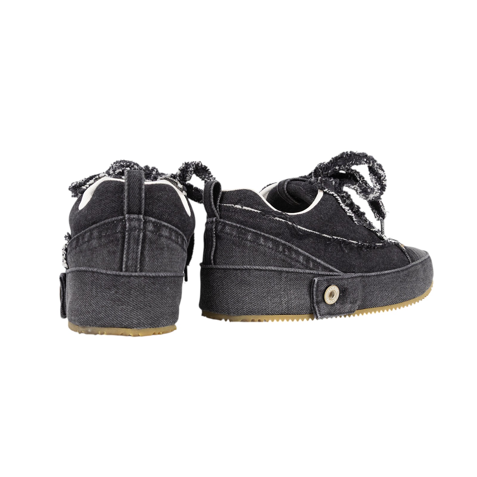 羅意威 LOEWE 運動鞋 M816282X76_40 黑牛仔球鞋#40 無附屬品