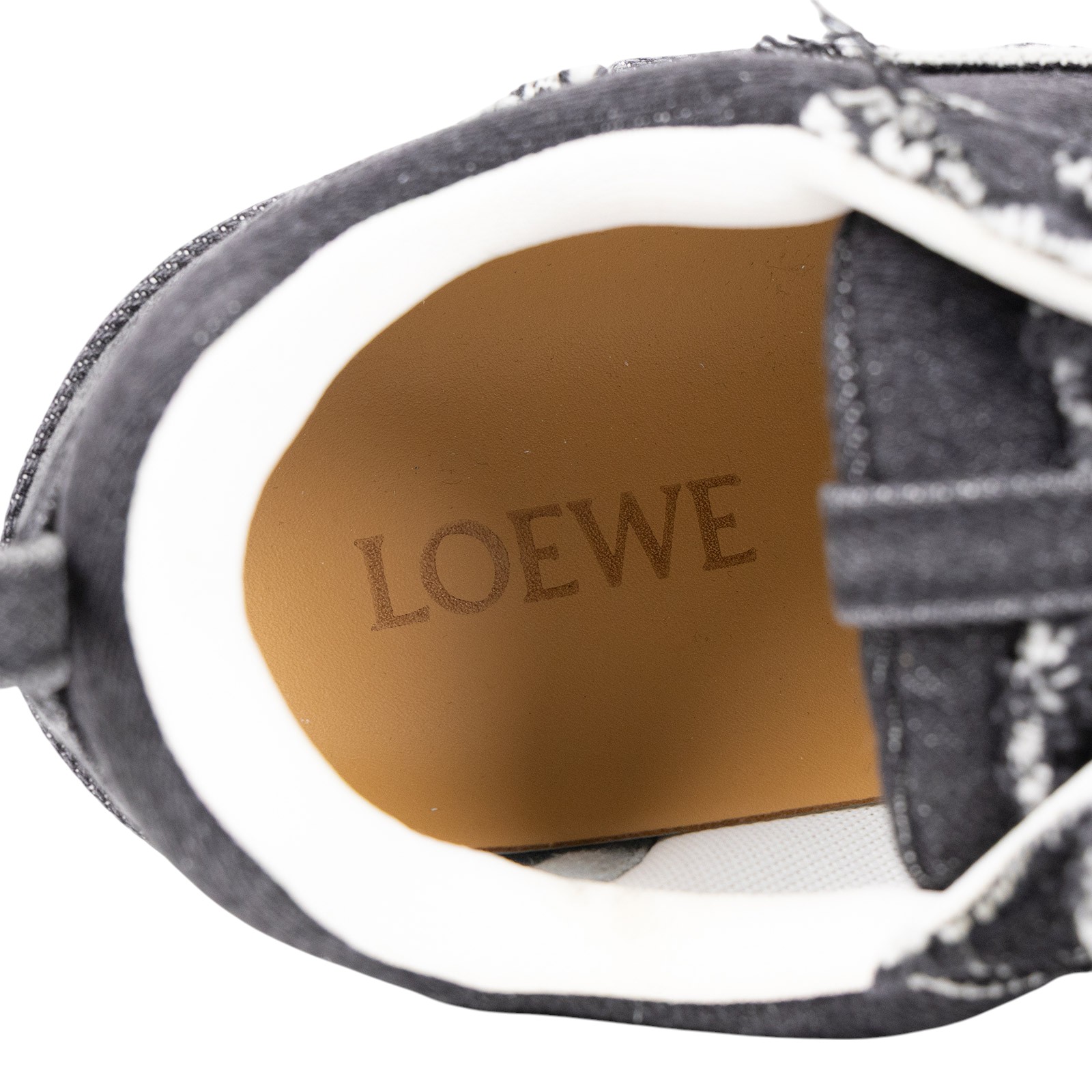 羅意威 LOEWE 運動鞋 M816282X76_40 黑牛仔球鞋#40 無附屬品