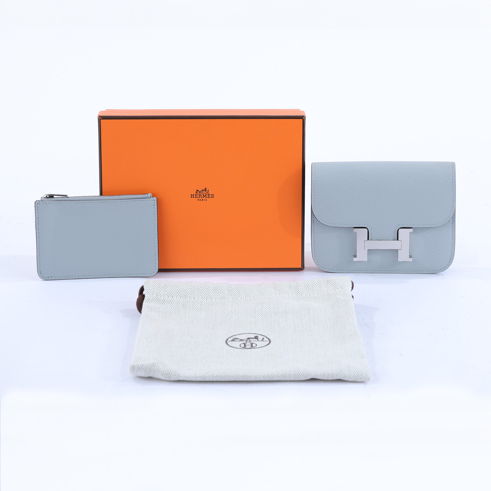 愛馬仕 Hermes Constance Bag Epsom 康康包 短夾 Slim  CNSLIM K刻  原廠盒子/防塵袋/內袋
