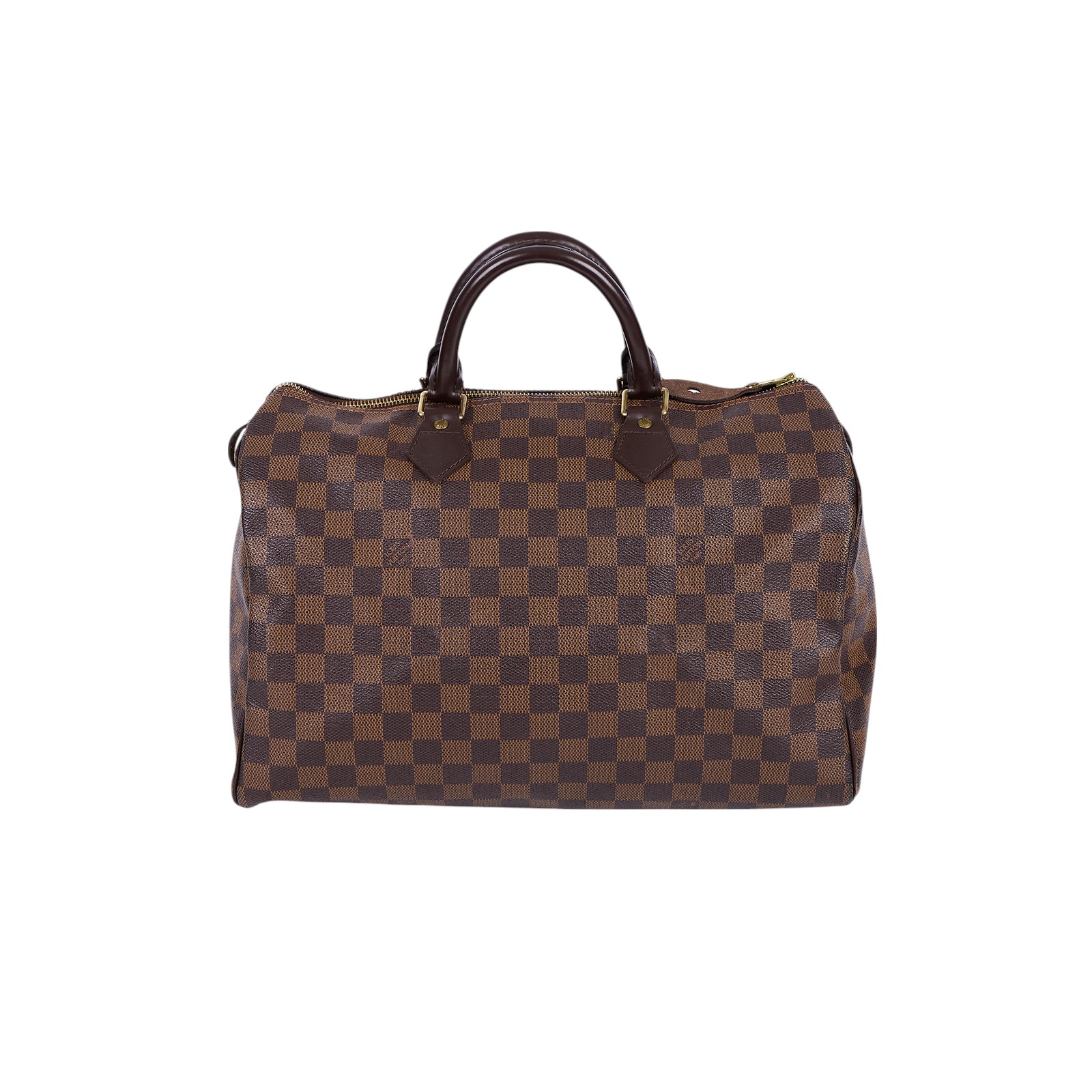 路易威登 LOUIS VUITTON Speedy 35 棕棋盤 手提波士頓包 N41523 棋盤SPEEDY35 防塵袋/鎖頭