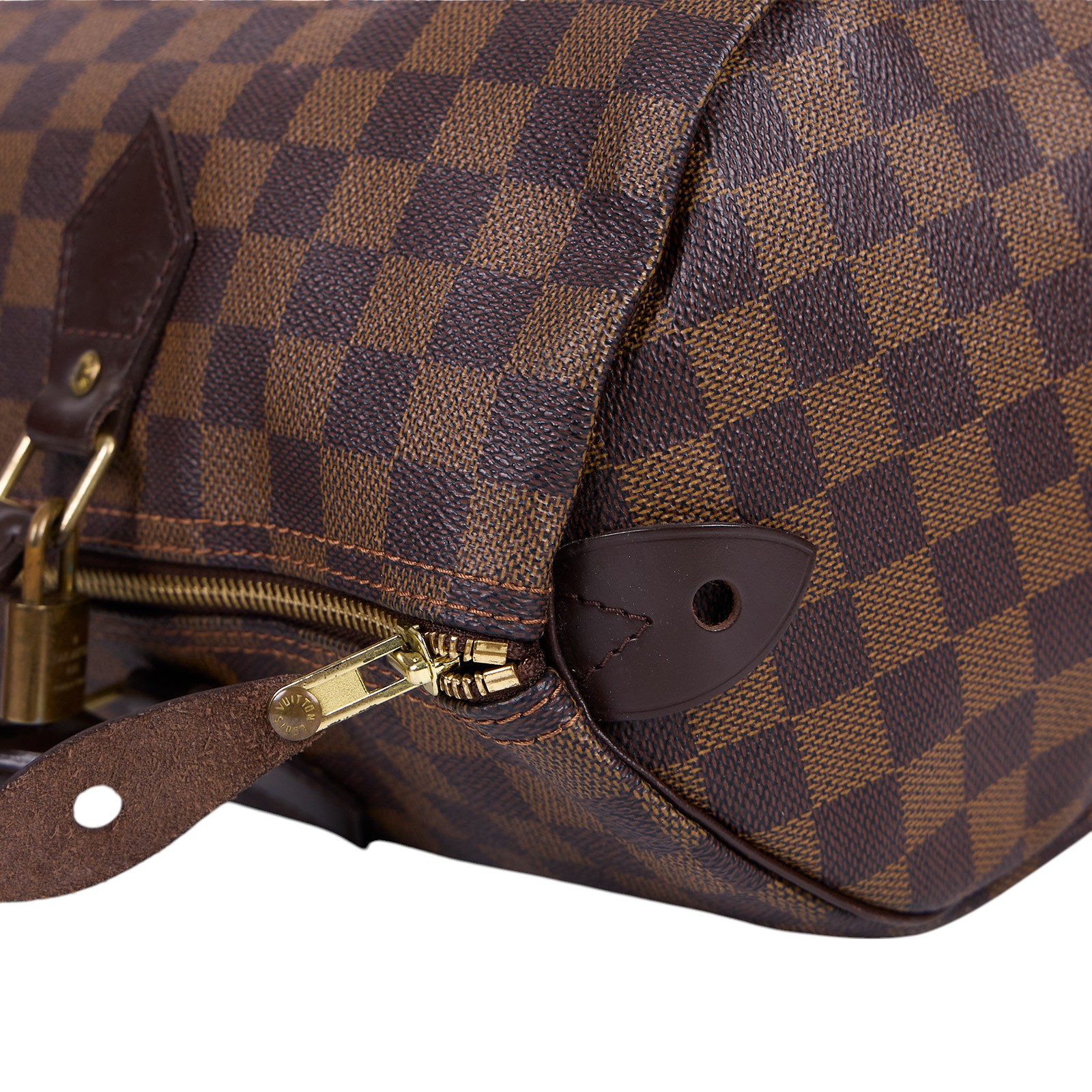 路易威登 LOUIS VUITTON Speedy 35 棕棋盤 手提波士頓包 N41523 棋盤SPEEDY35 防塵袋/鎖頭